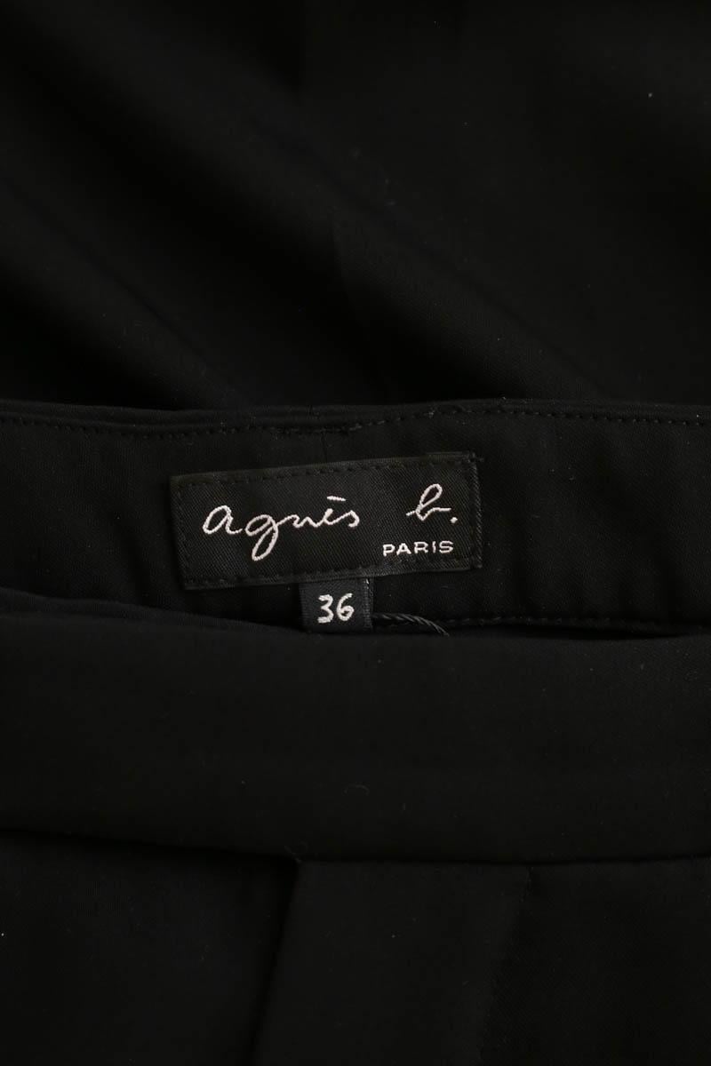 Pantalon droit AGNES B. - Seconde Main Noir