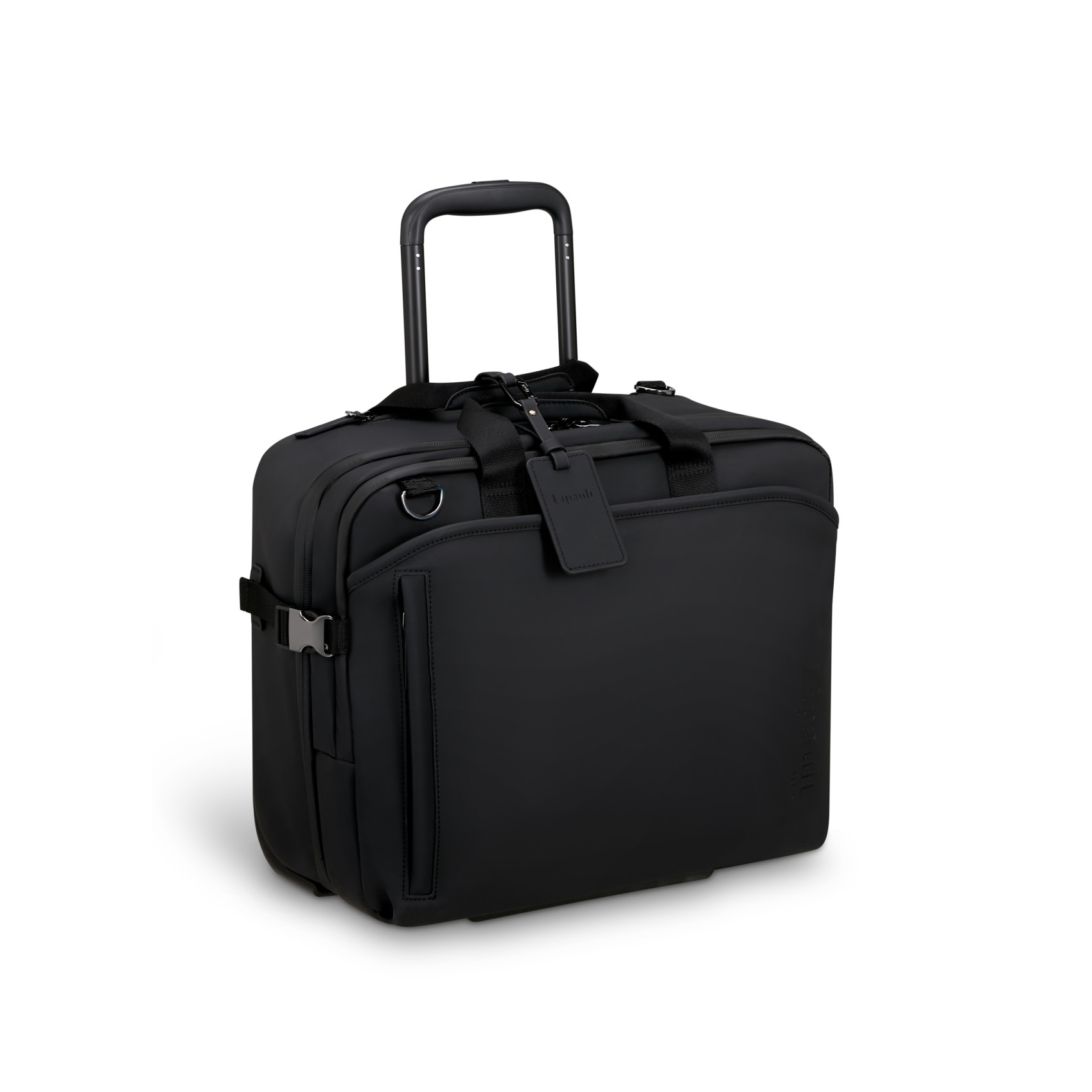 "Lost in Berlin Rolling Tote" LIPAULT Black