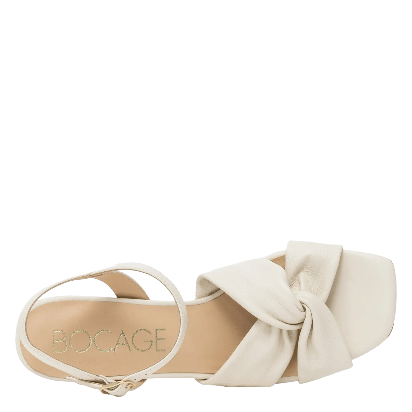 Sandales à talons en cuir Blanc