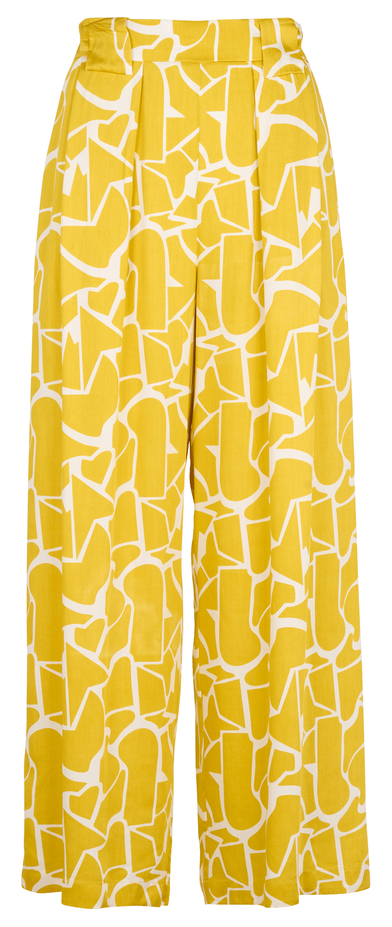 Azawood high-waisted wide-leg trousers BELLA JONES Yellow