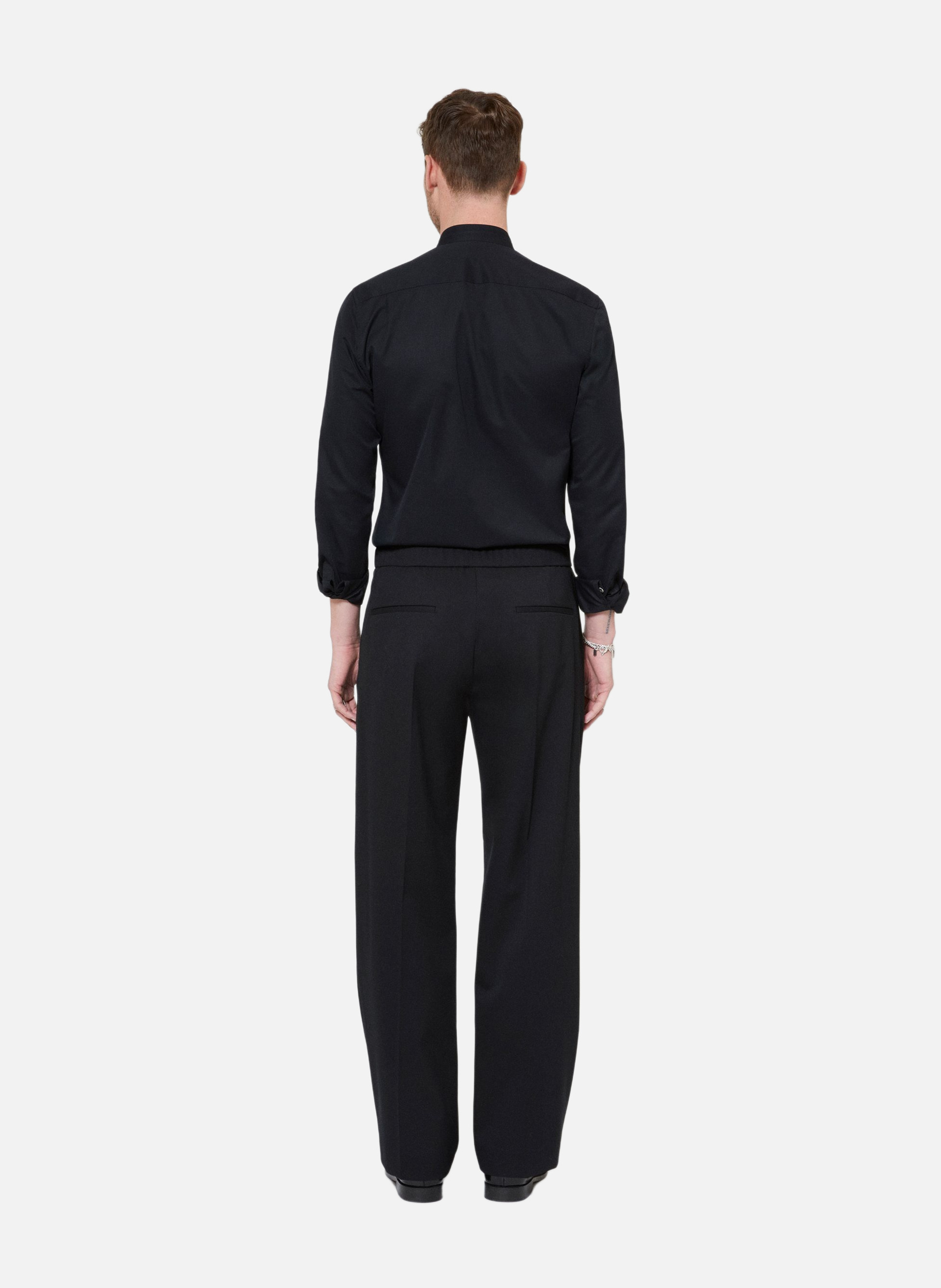 Semi-elasticated wide-leg pants THE KOOPLES Black