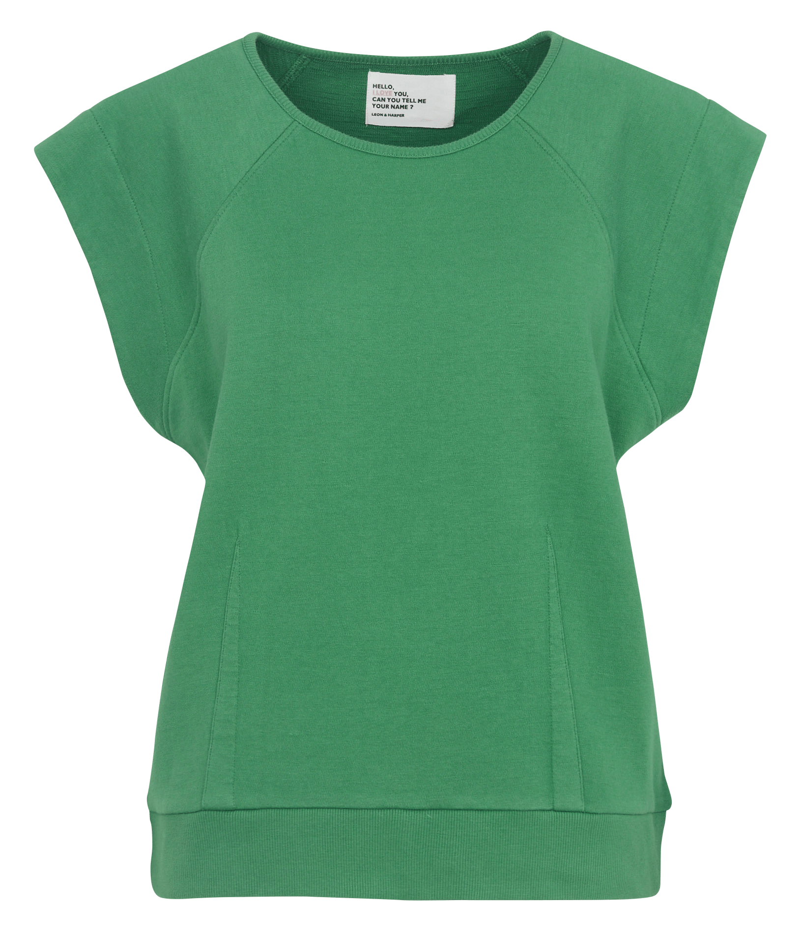 Sweat col rond en coton bio LEON & HARPER