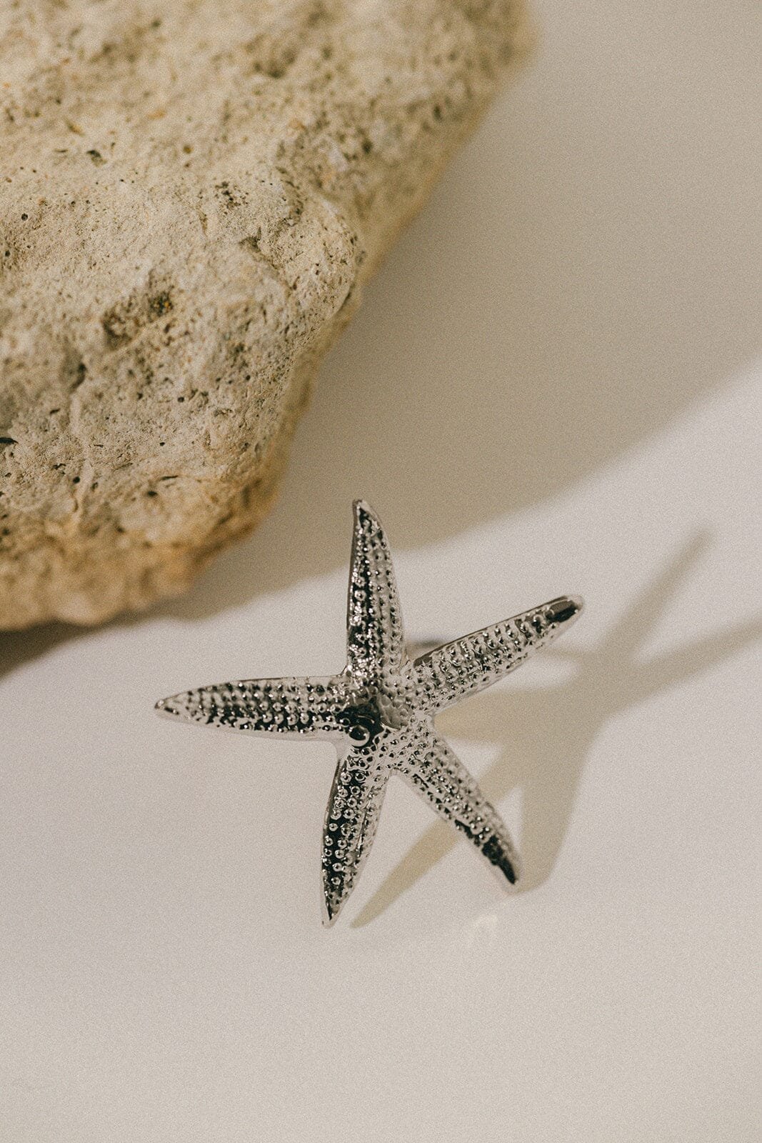 Maxi gold plated star ring MONSIEUR SIMONE Silver