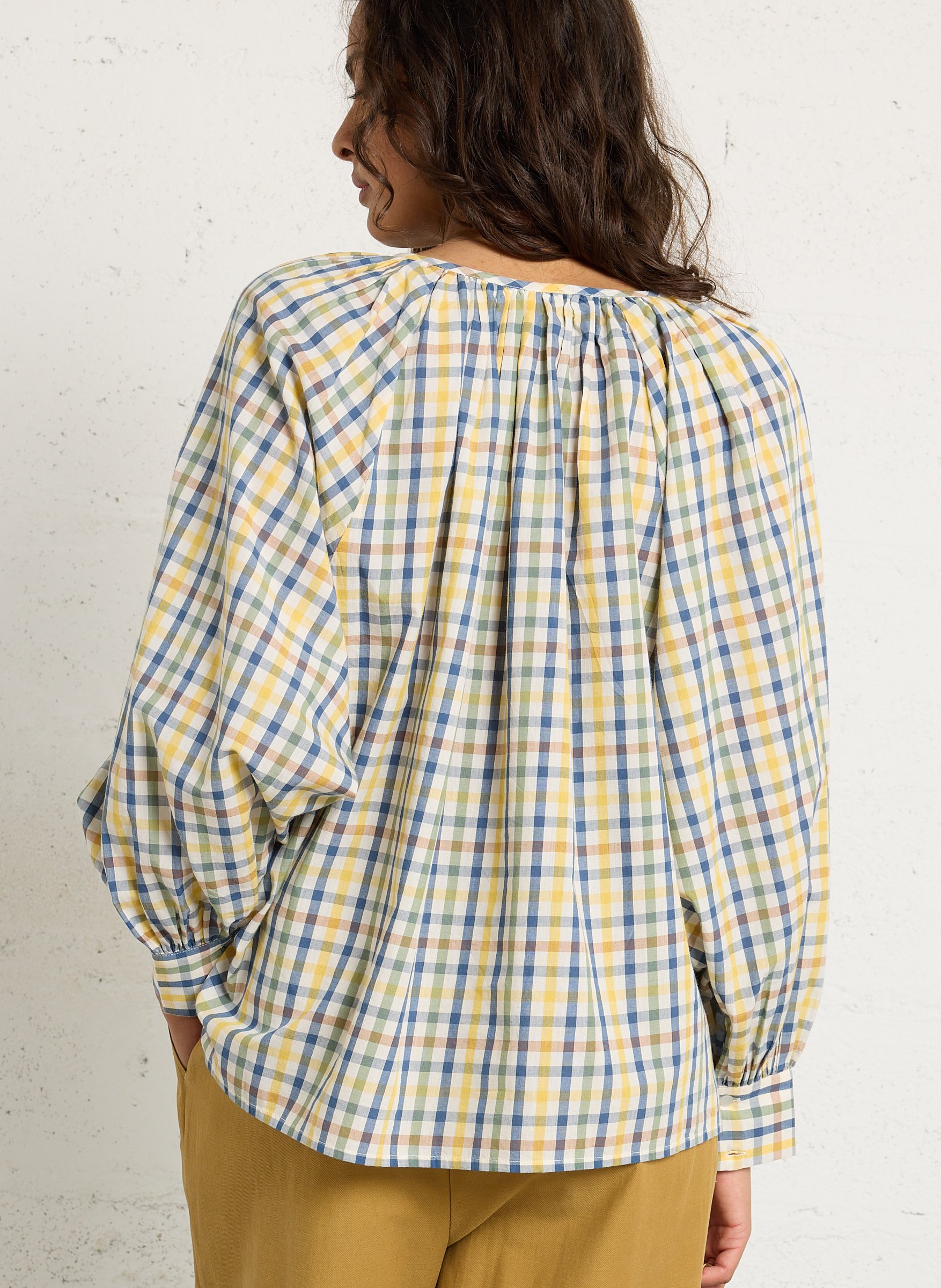 Oversized T-shirt met ronde hals en katoenen print BELLEPIECE Veelkleurig