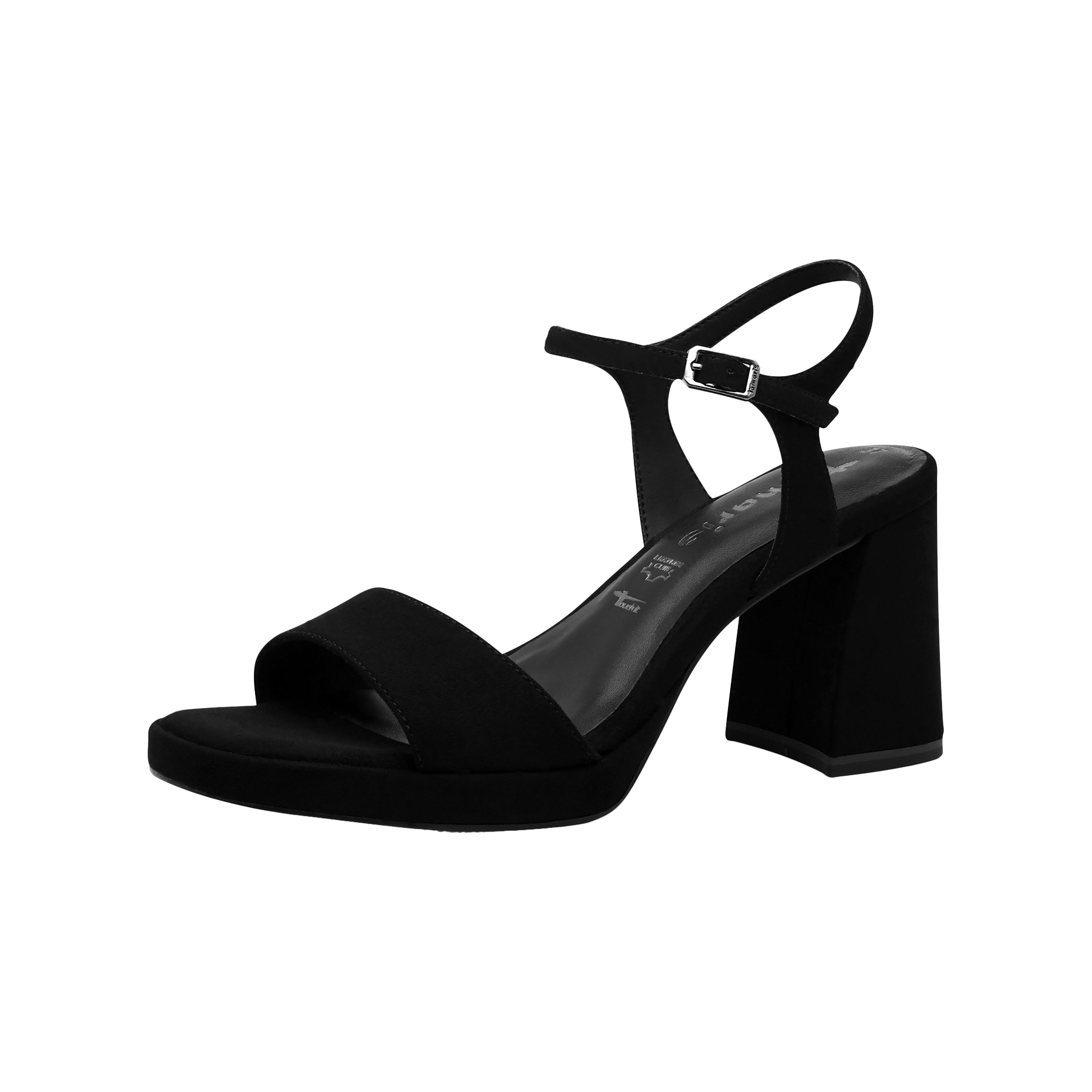 Sandales cuir à talon TAMARIS Noir