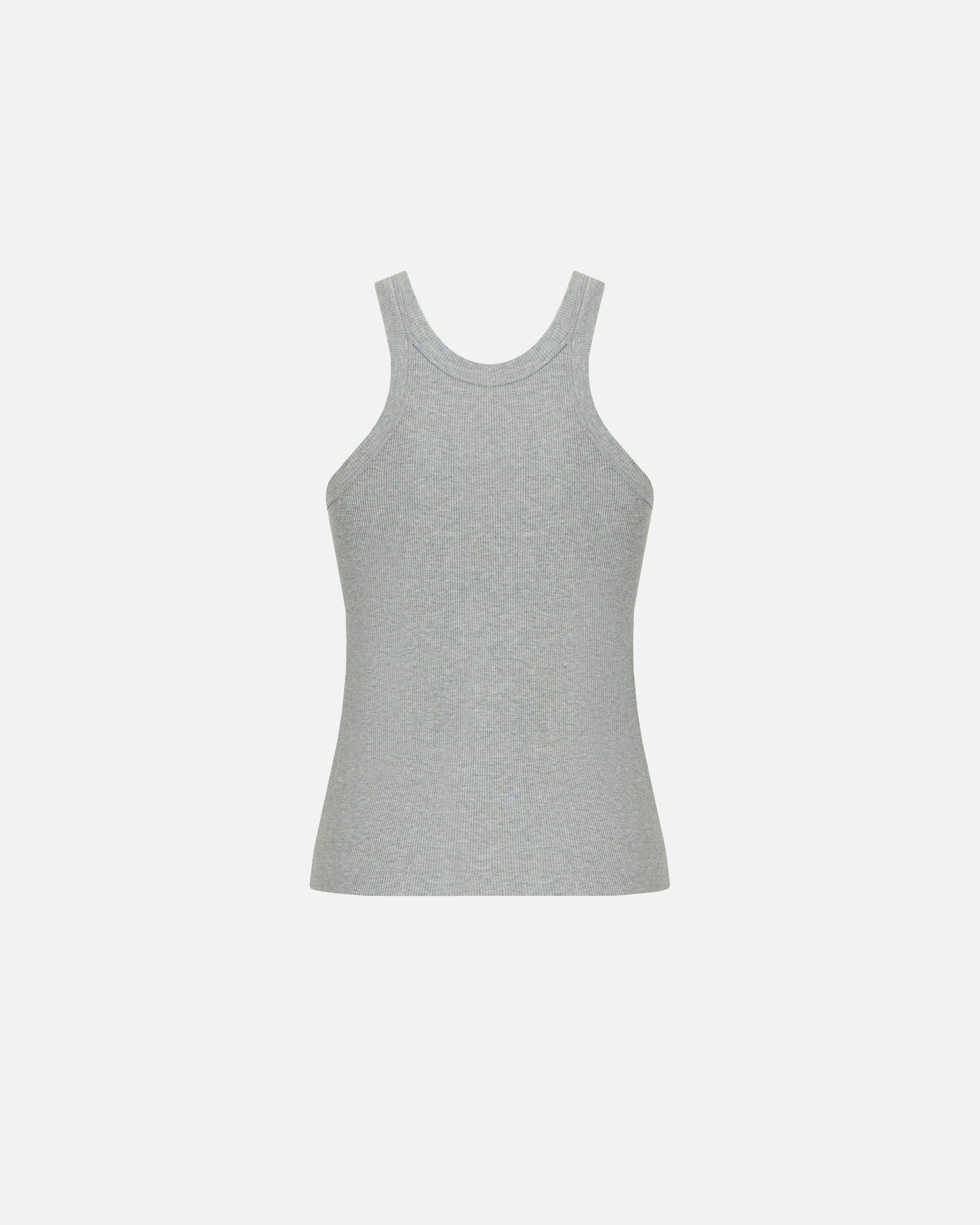 Tank top with pendant buckle Grey