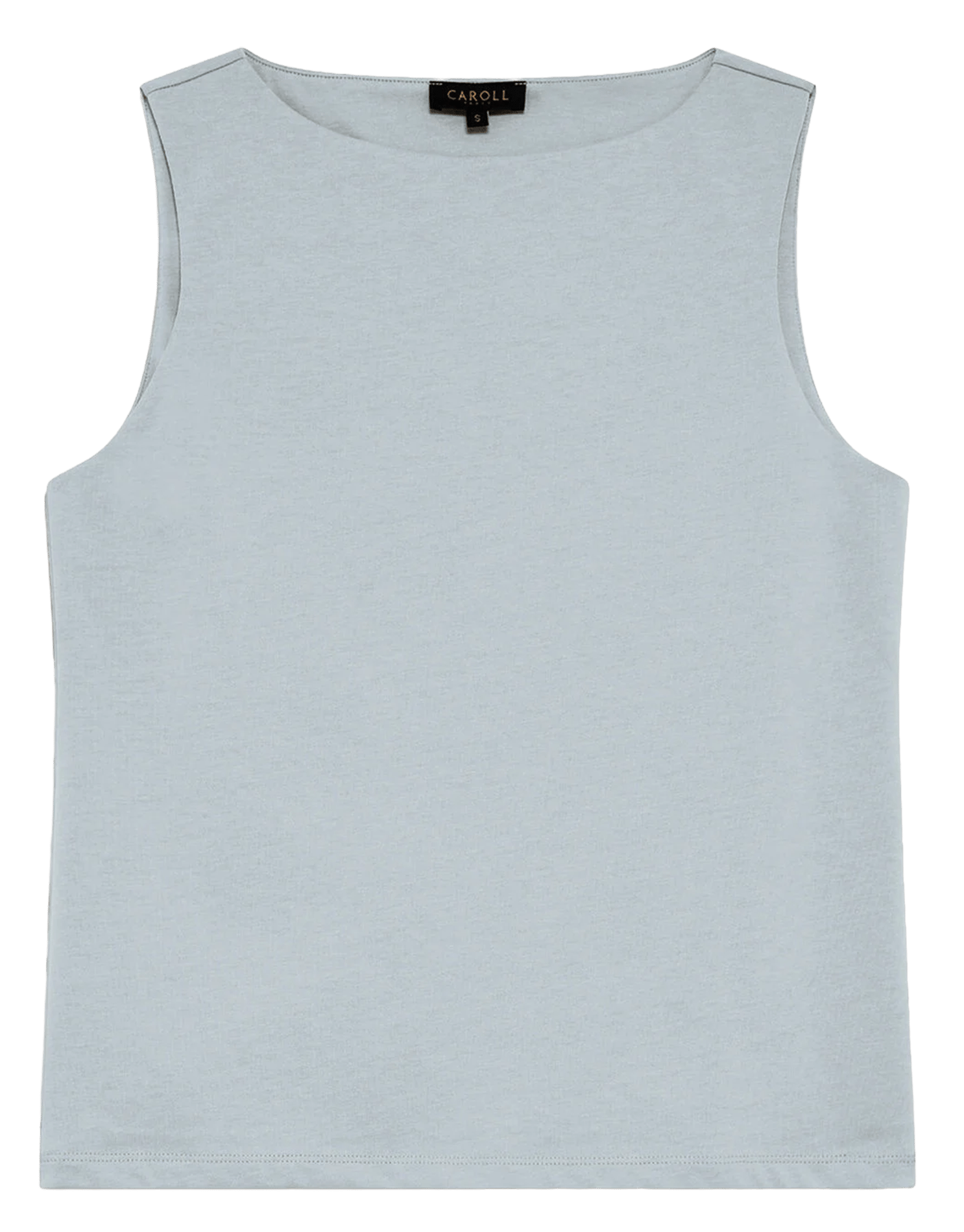 Débardeur droit en coton bio CAROLL Bleu