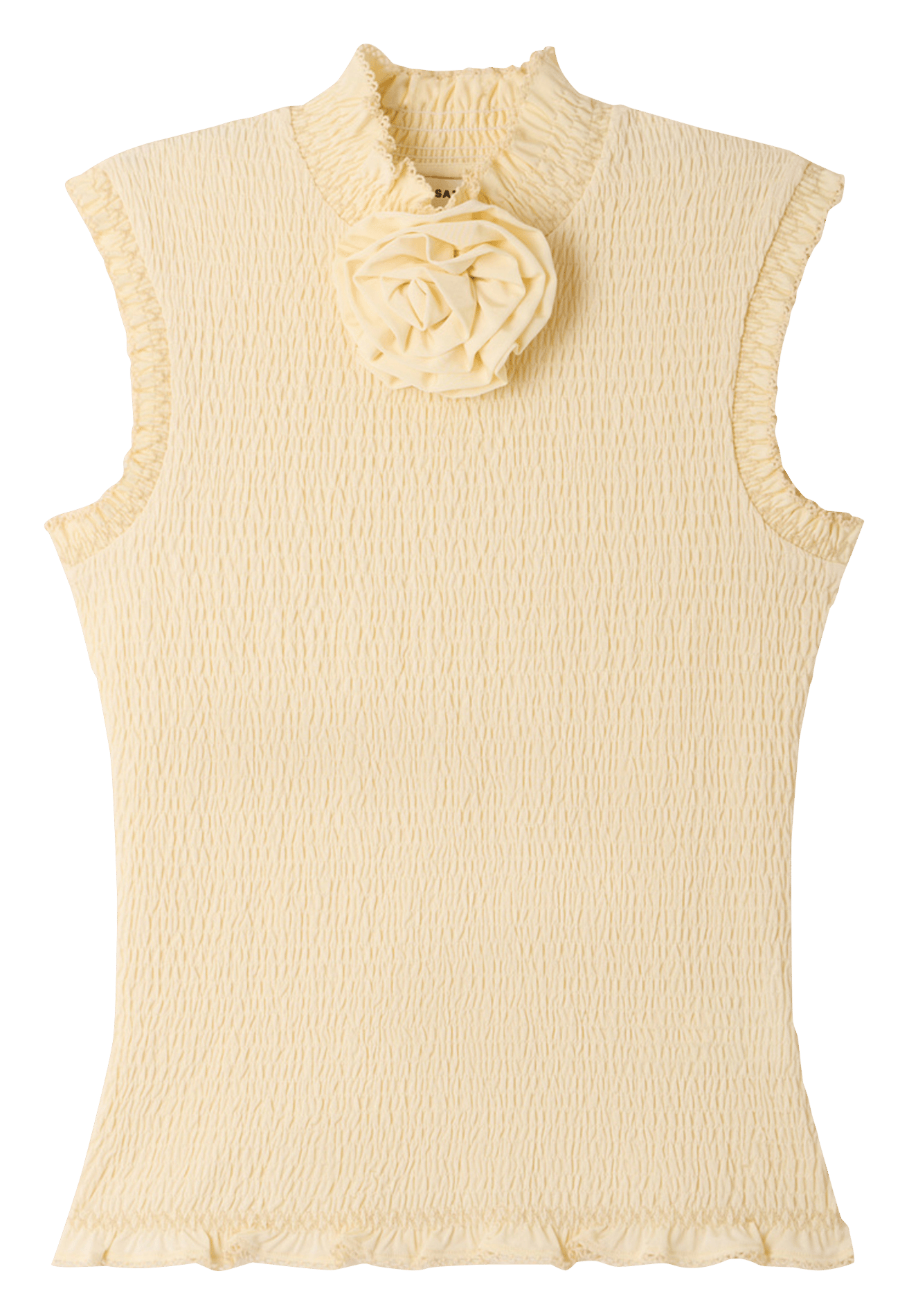 Top moulant froissé SANDRO Beige