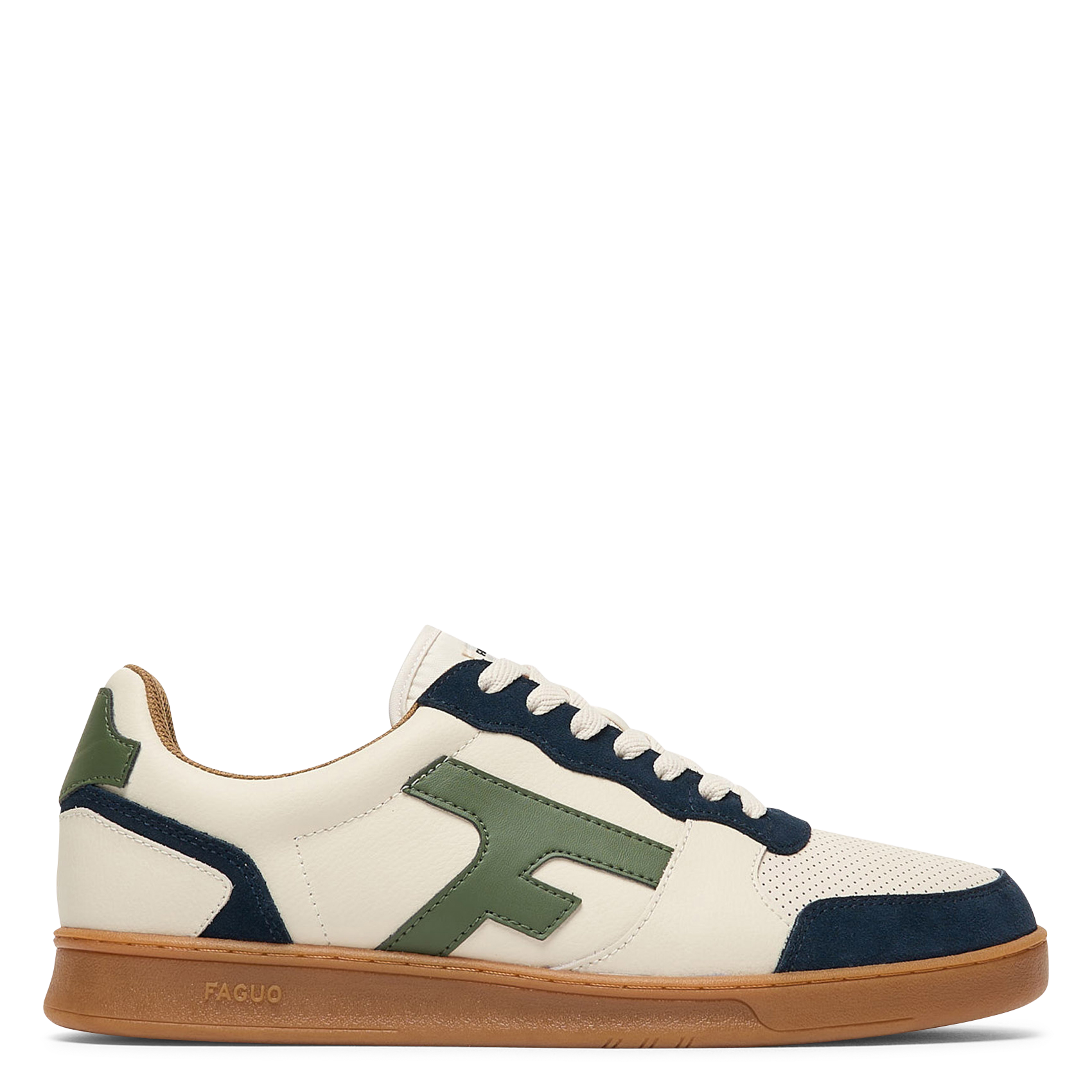 Leather low-top sneakers FAGUO Green