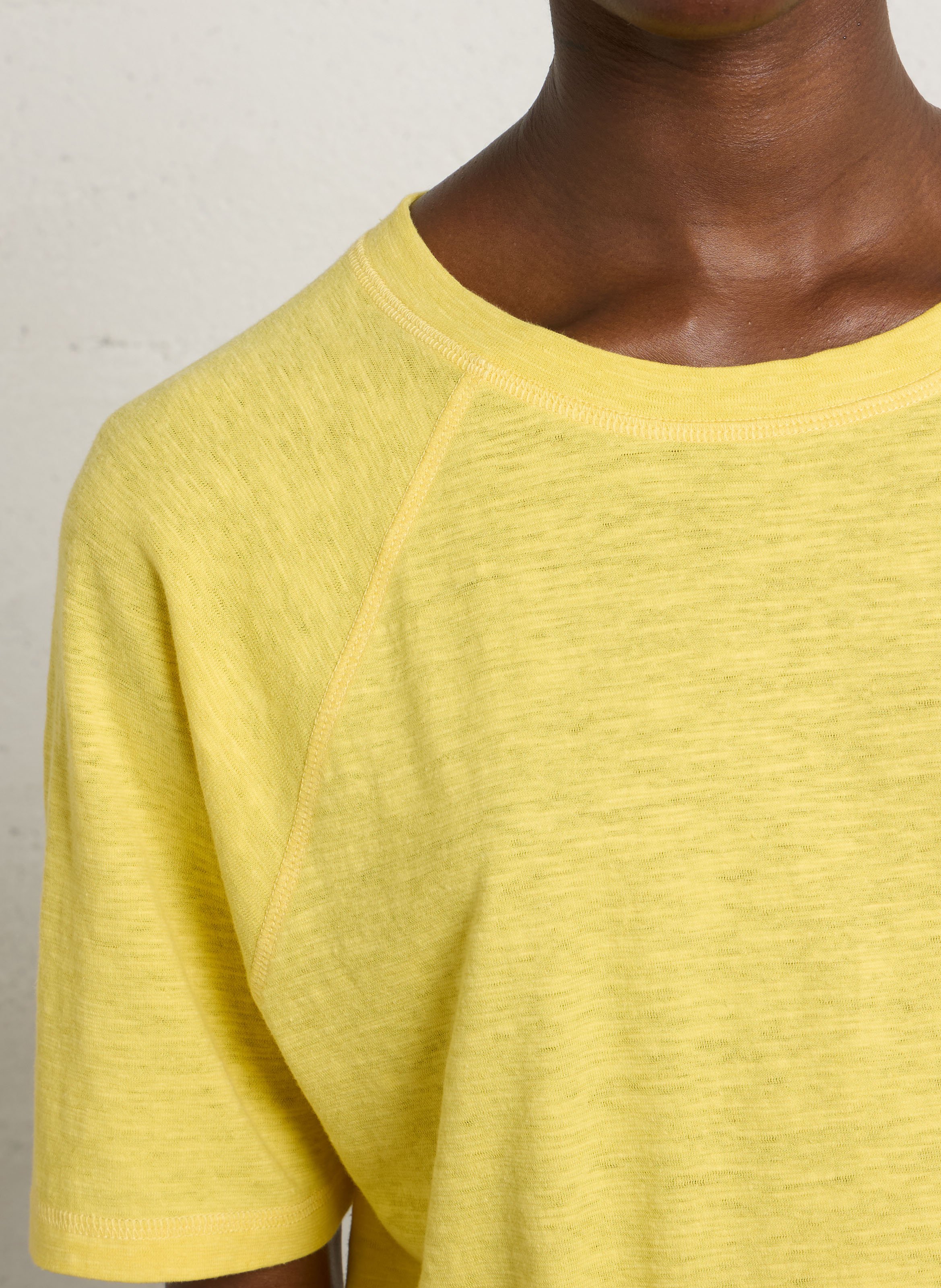 Cotton T-shirt MAISON 123 Yellow