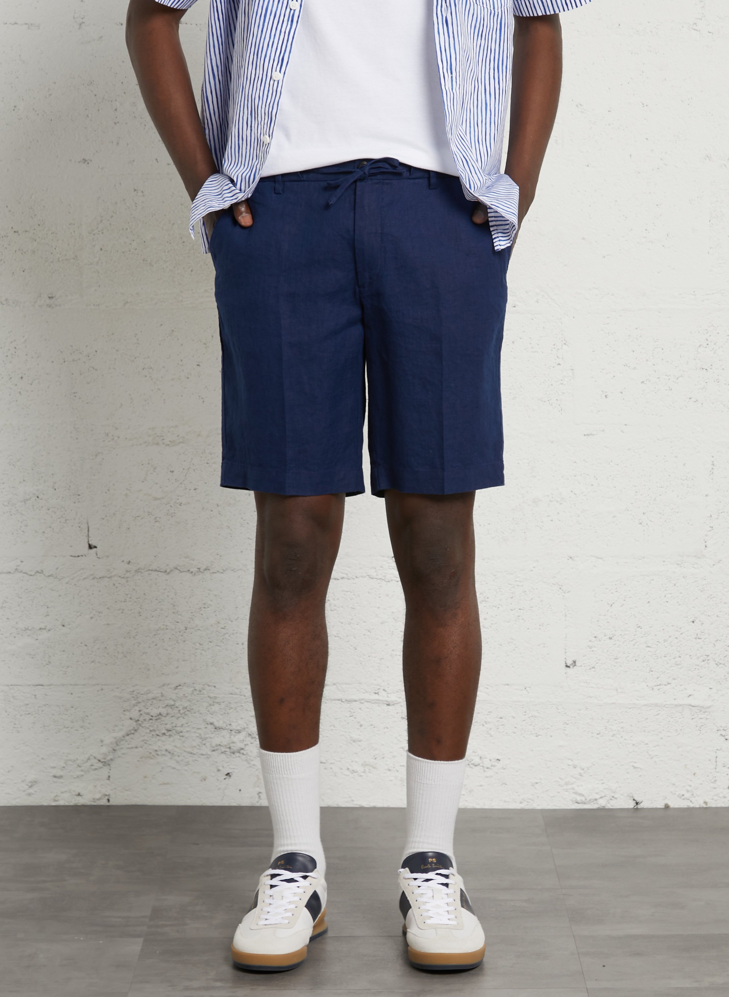 Short droit en lin HACKETT