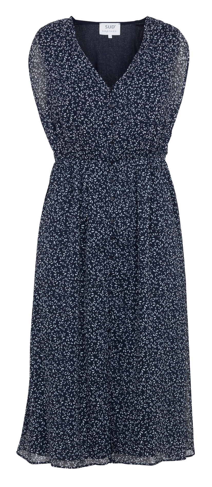 Midikleid mit Print SUD EXPRESS Blau