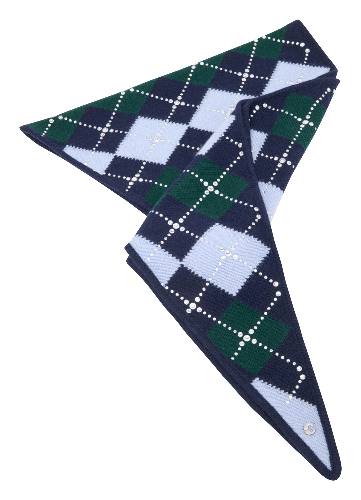Driehoekige wollen sjaal MAJE Blauw