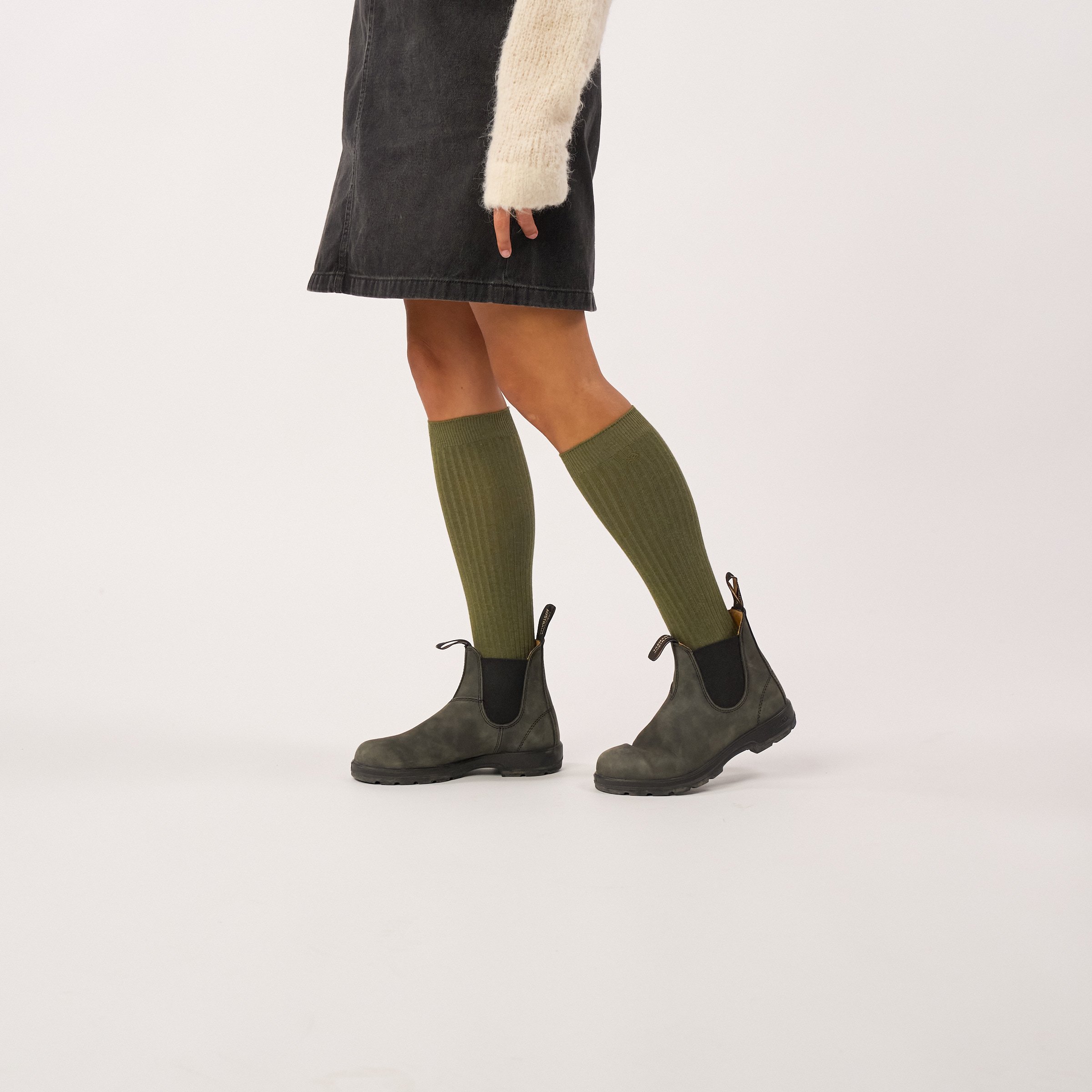 High combed cotton socks BILLYBELT Khaki