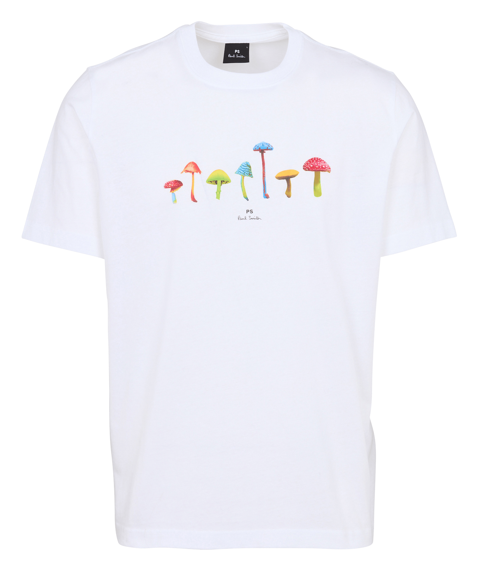 Baumwoll-T-Shirt mit Siebdruck PAUL SMITH Weiss