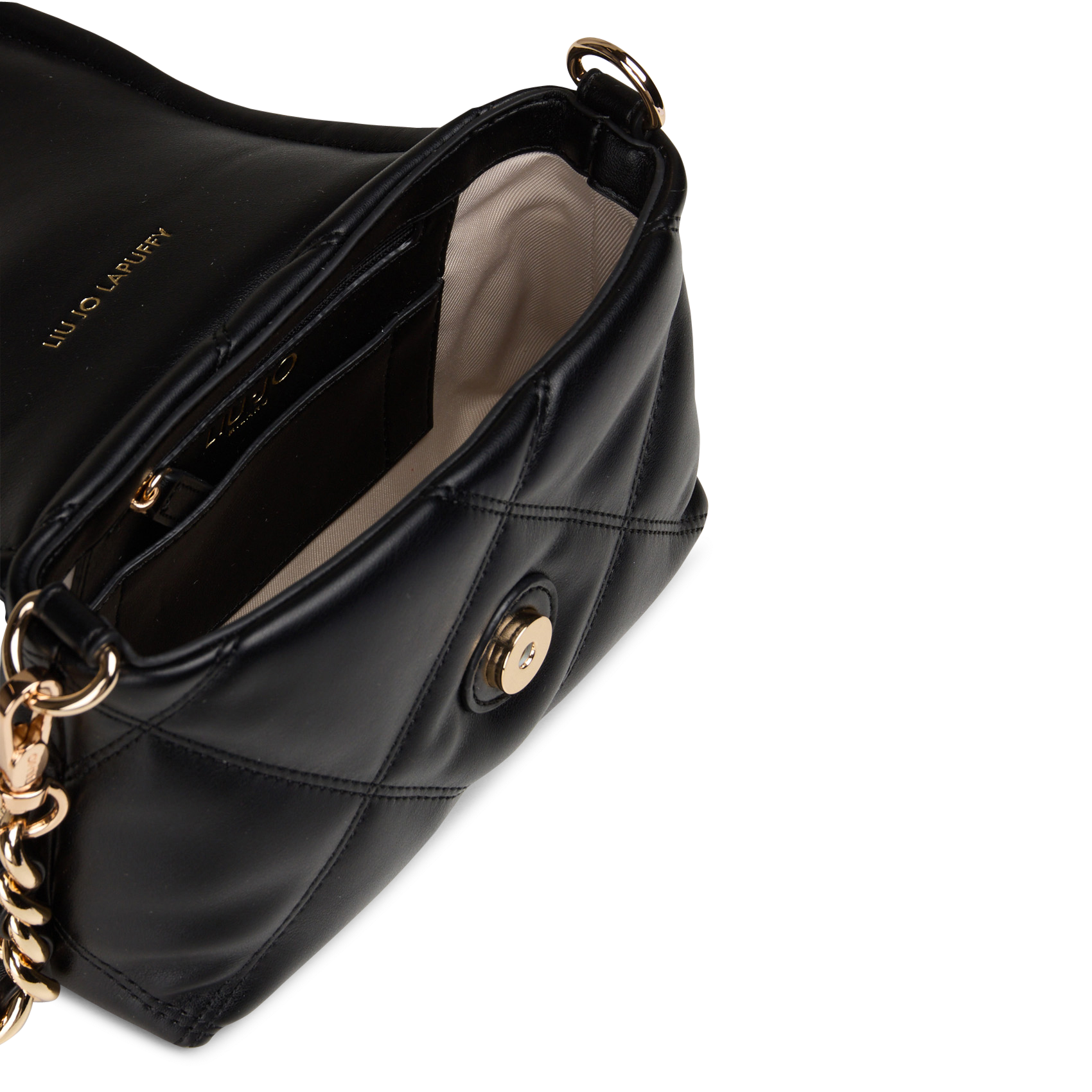 Leather-look shoulder bag LIU JO Black
