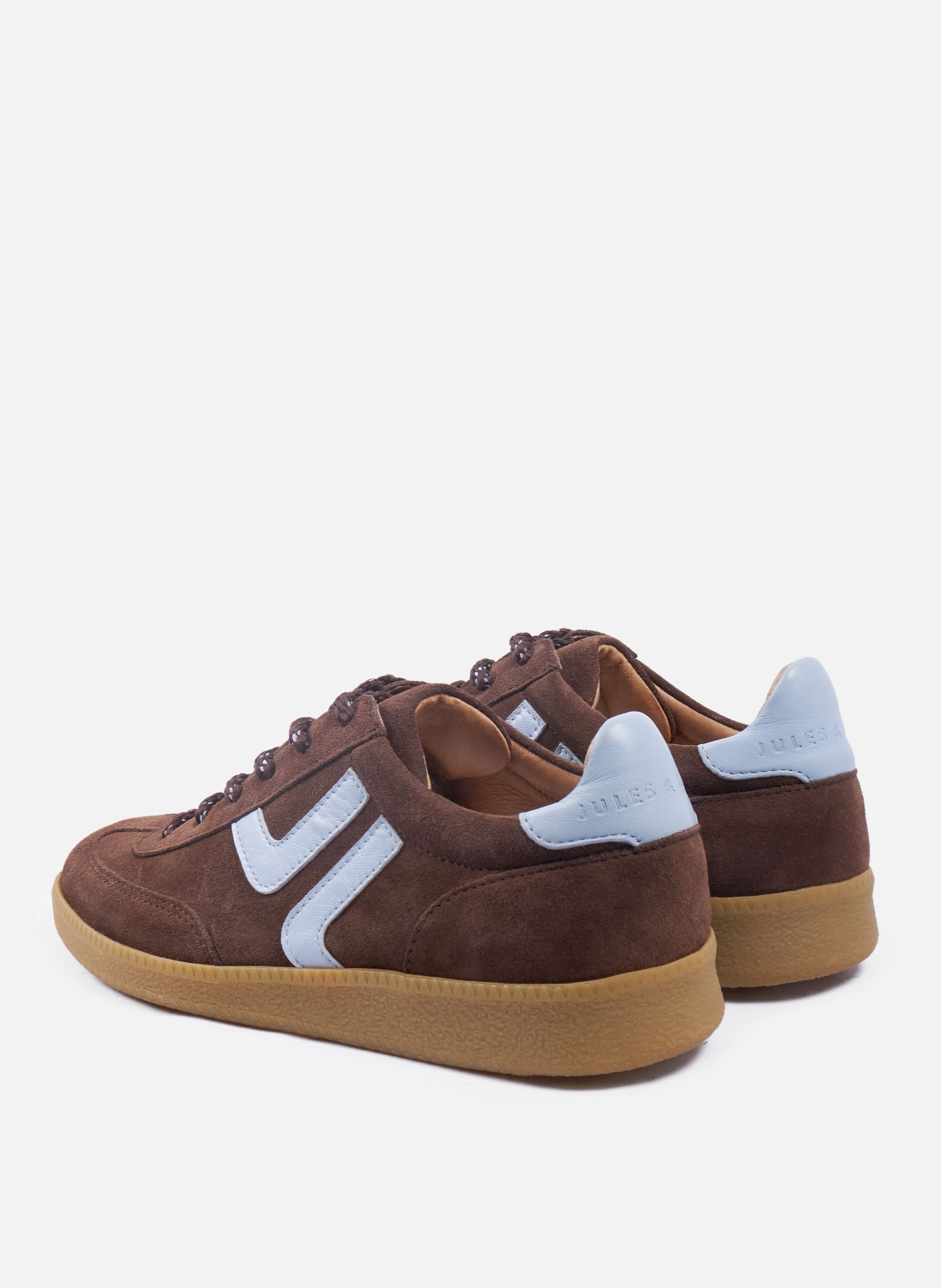 Ninon leather sneakers JULES & JENN Brown
