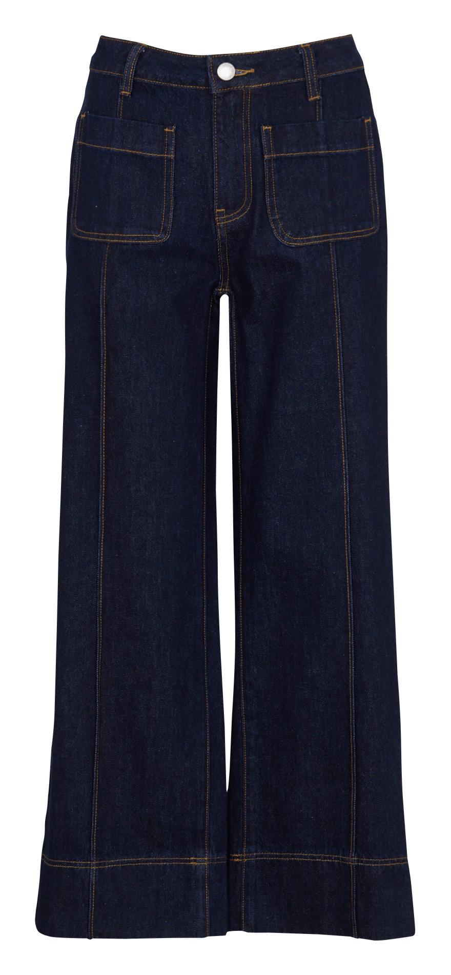 Katoenen jeans met wijd uitlopende pijpen SUNCOO Jeans onbewerkt
