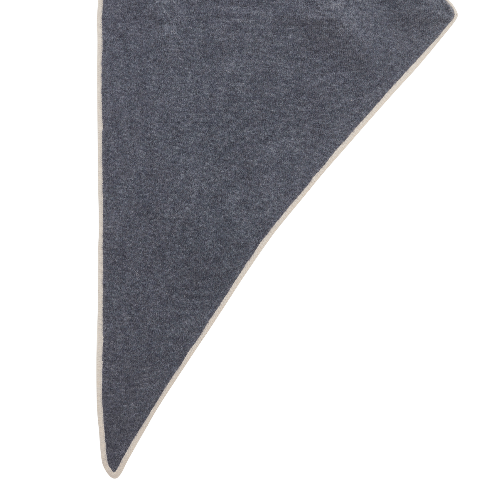 Bi-color merino wool triangle scarf BELLA JONES