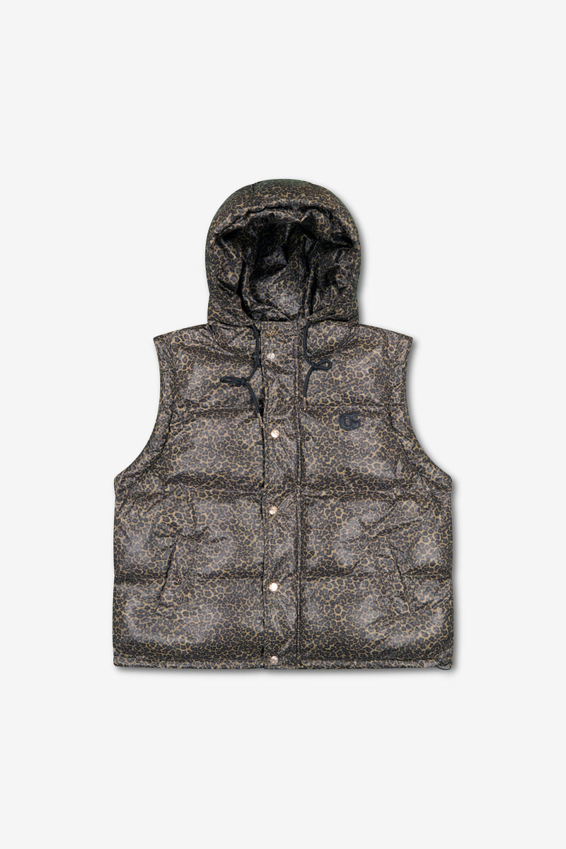Padded jacket with hood LE TEMPS DES CERISES Brown
