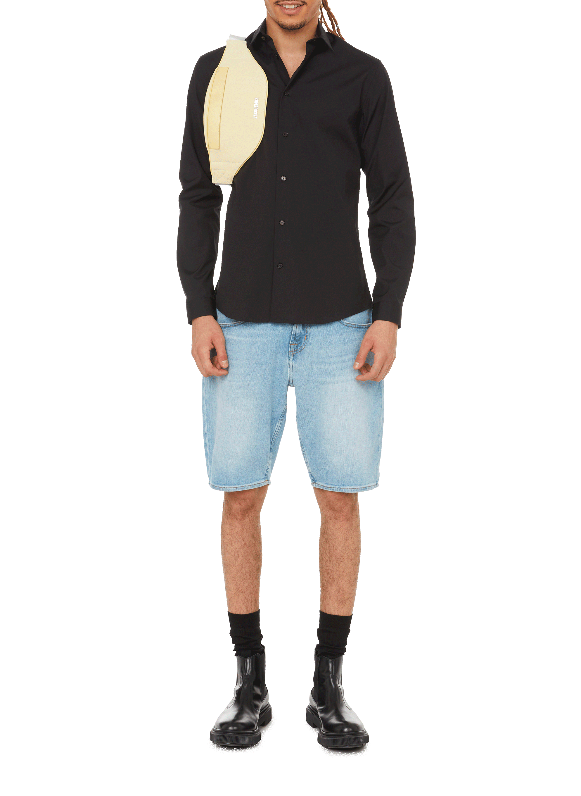 Slim-fit Krave-S cotton shirt AU PRINTEMPS PARIS Black
