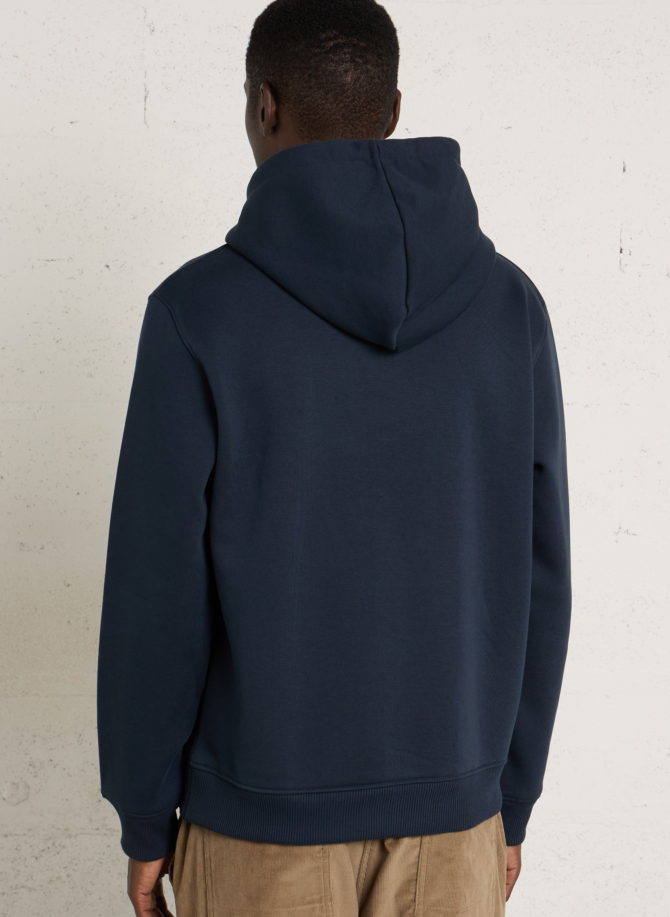 Sweat à capuche uni avec logo PEPE JEANS Bleu