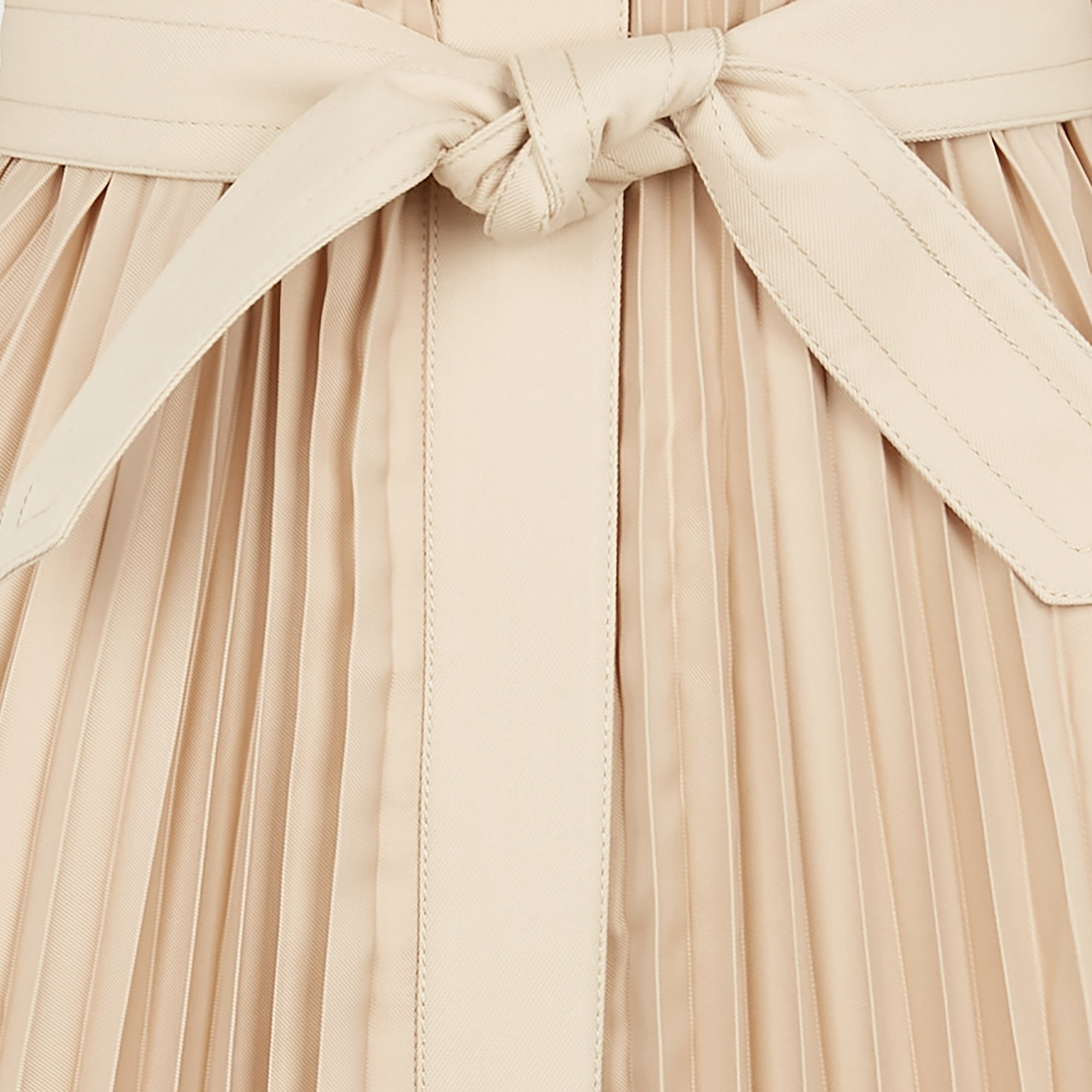 Trench midi plissé SANDRO Beige