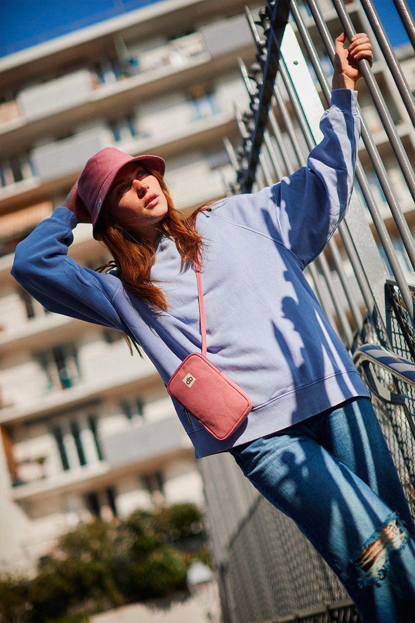 Cotton phone pouch Pink