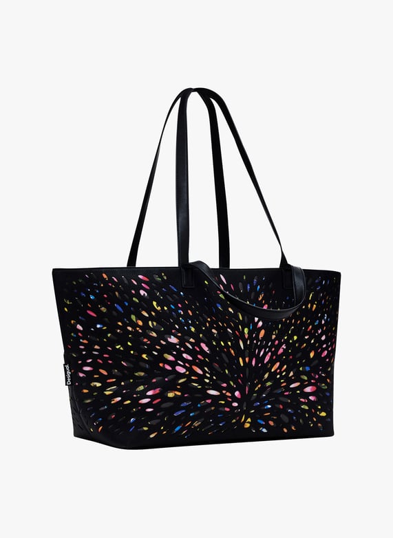 Black Perforated tote bag