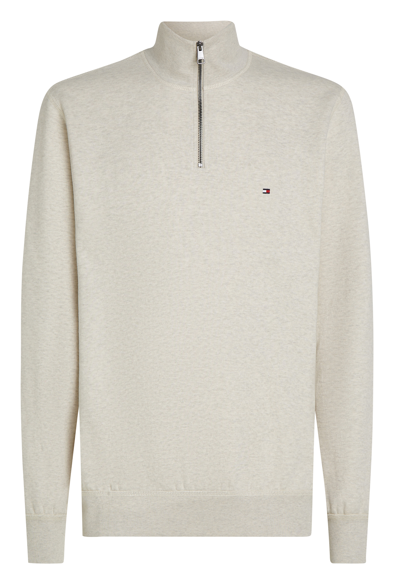 Cotton-blend high-neck jumper TOMMY HILFIGER Beige