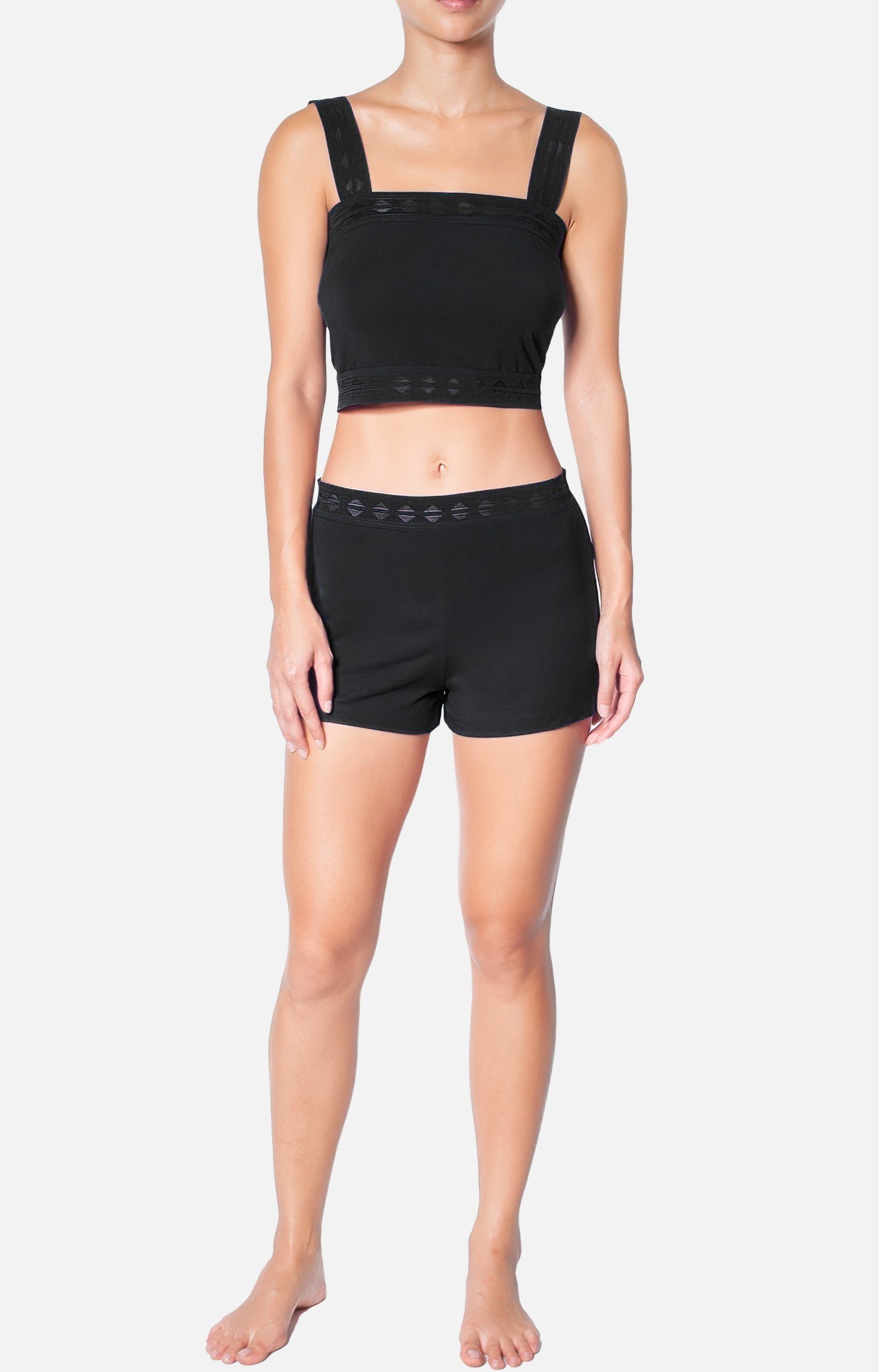 Cotton shorts HUIT Black
