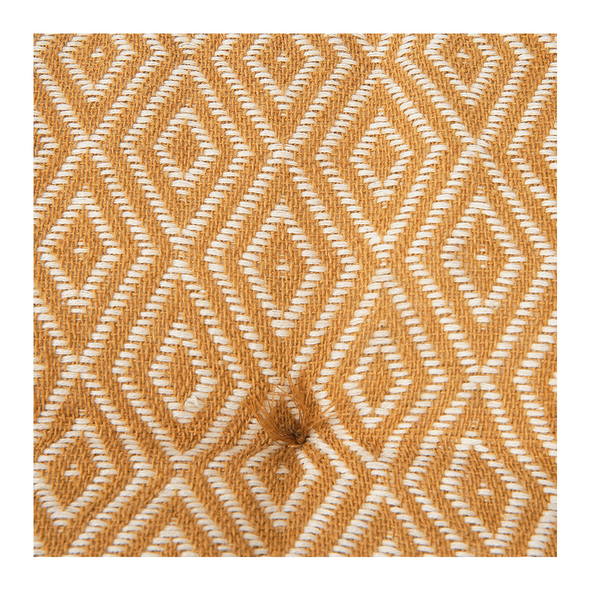 Futon en coton BLANC D'IVOIRE Jaune