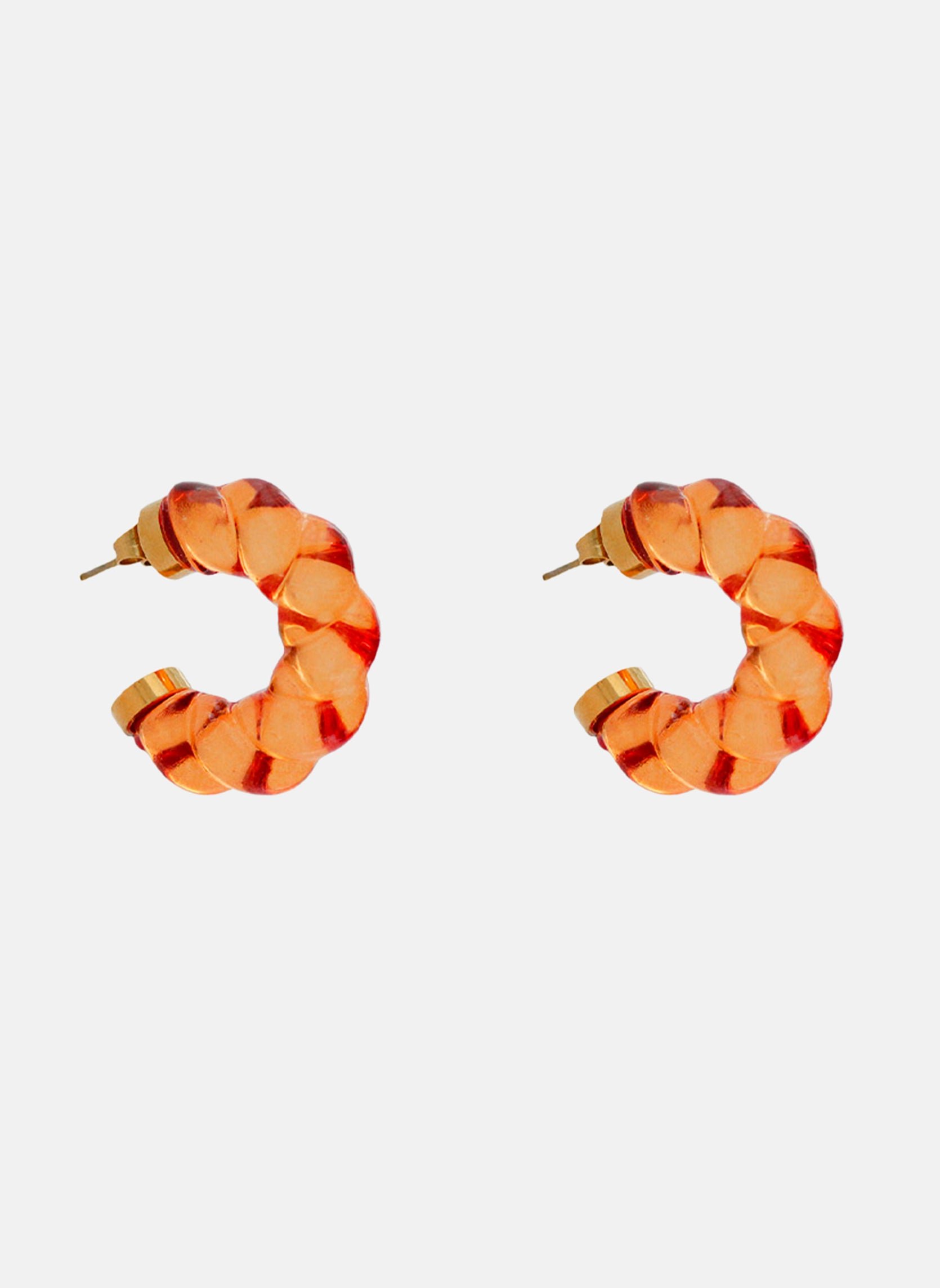 IVANA - Stainless steel earrings for pierced ears AEC Paris Orange