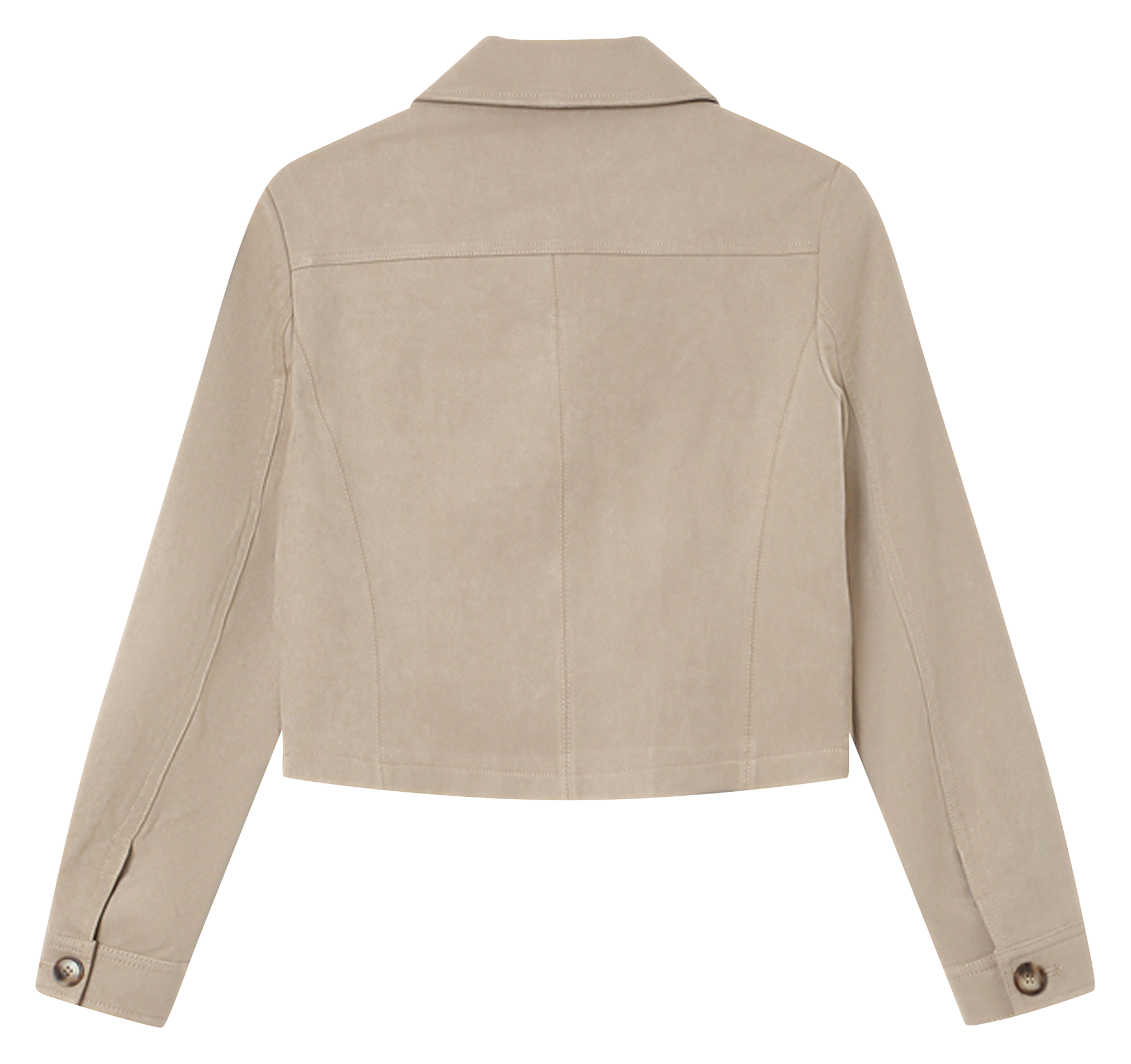 Short jacket with classic collar GRACE ET MILA Beige