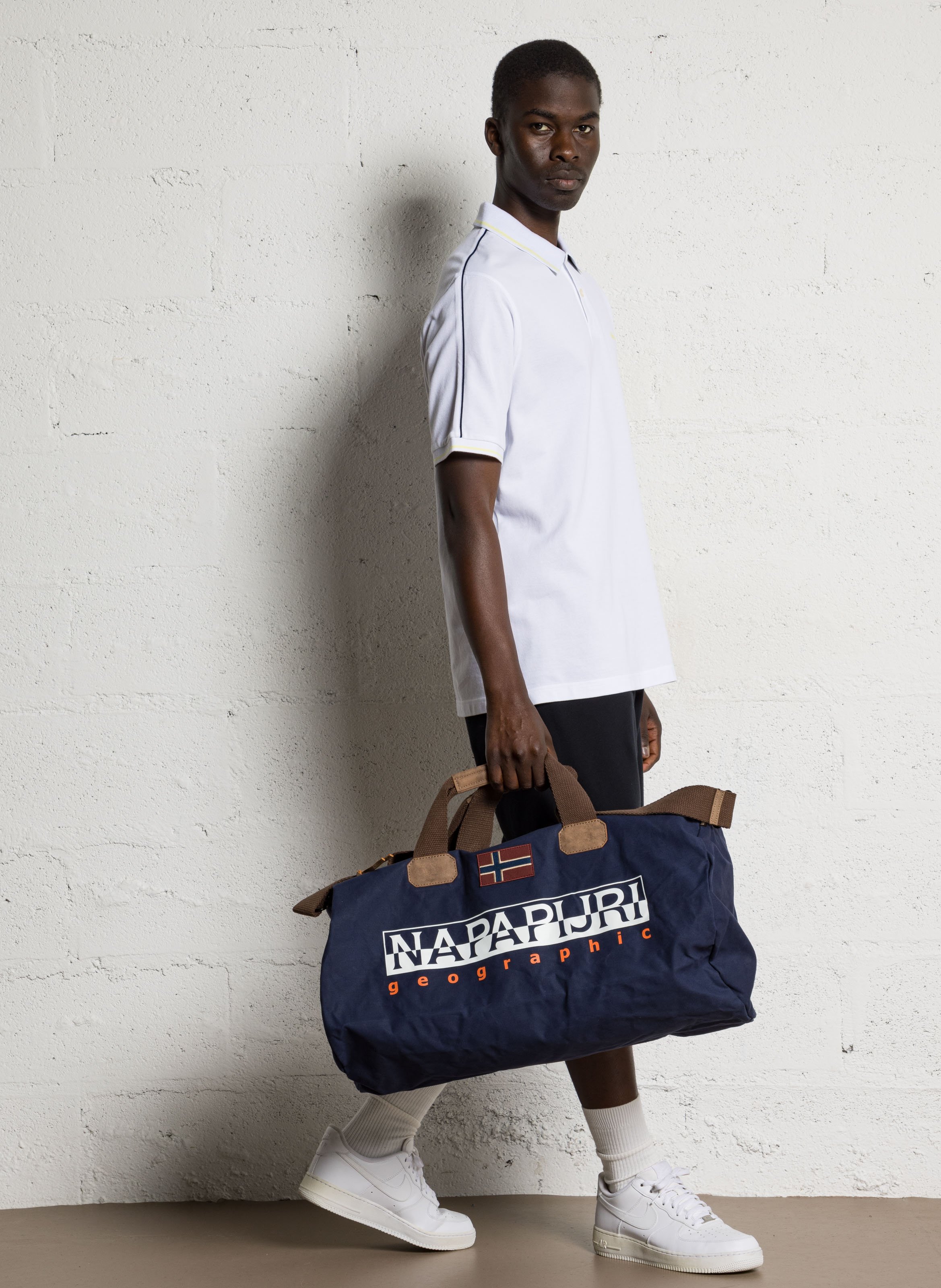 Sac week-end en coton NAPAPIJRI Bleu