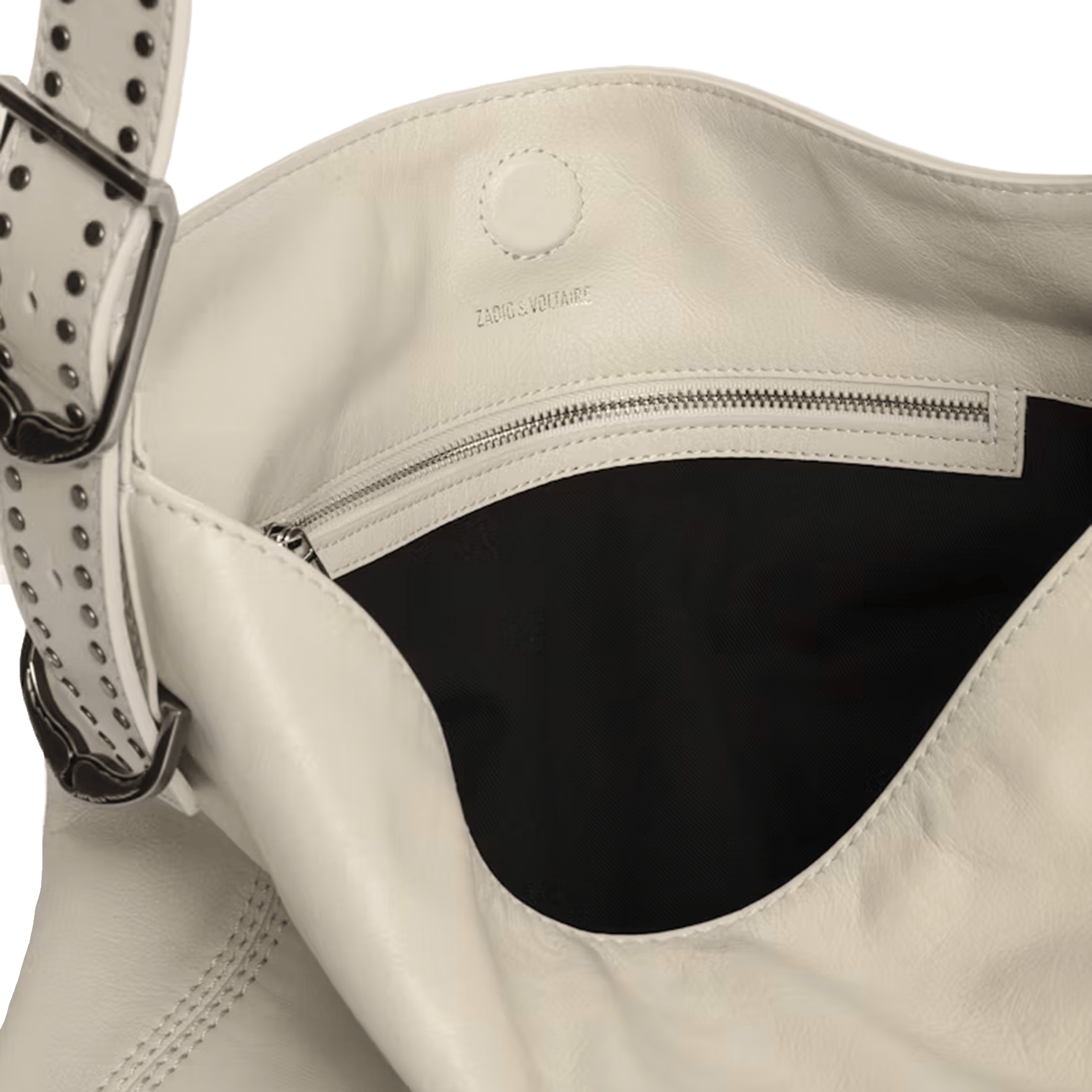 Bolso al hombro de piel ZADIG&VOLTAIRE Blanco