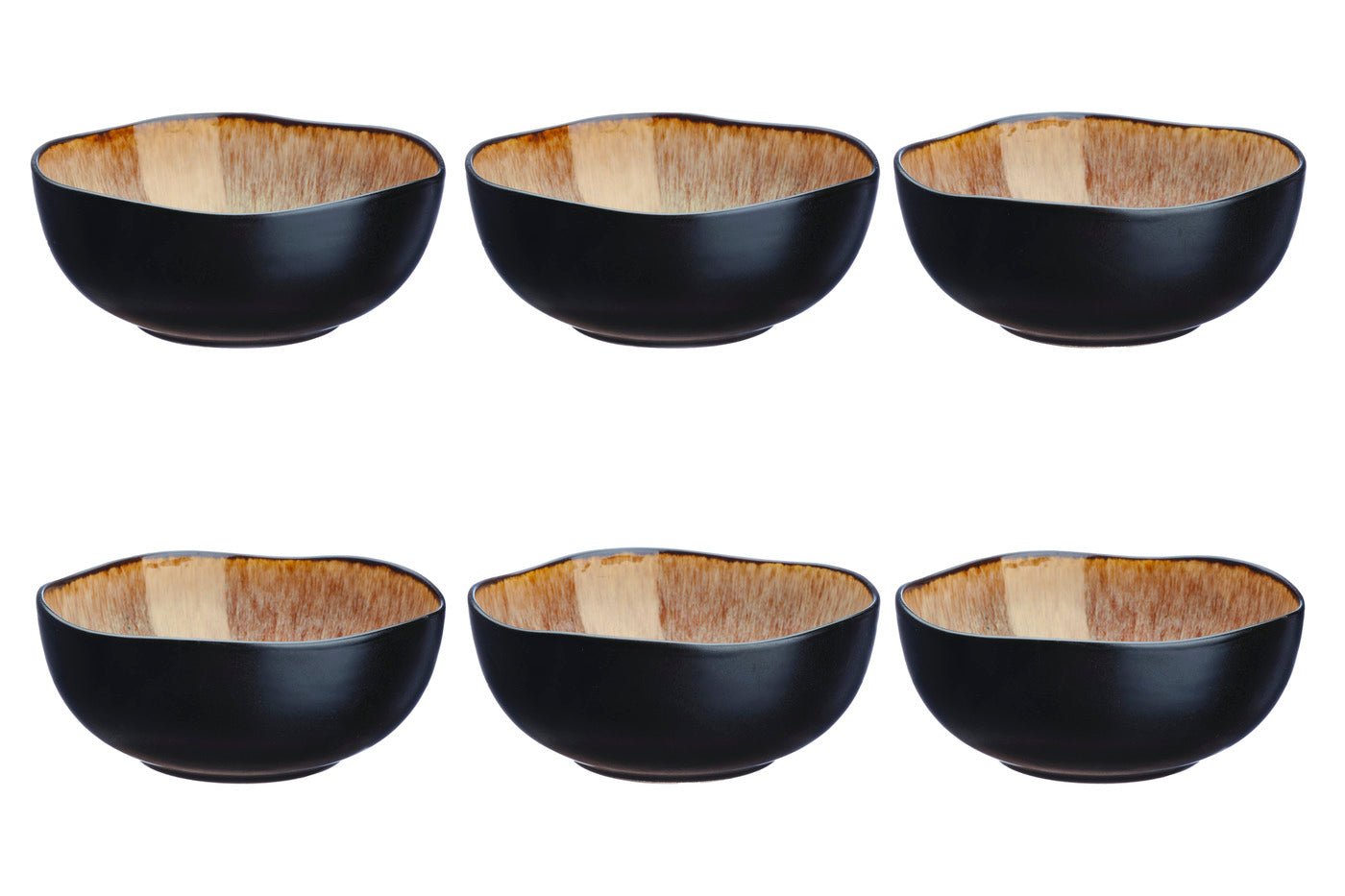 Iris Bowl ø16.5cm - 6 pieces - Wild Brown BJORN Brown