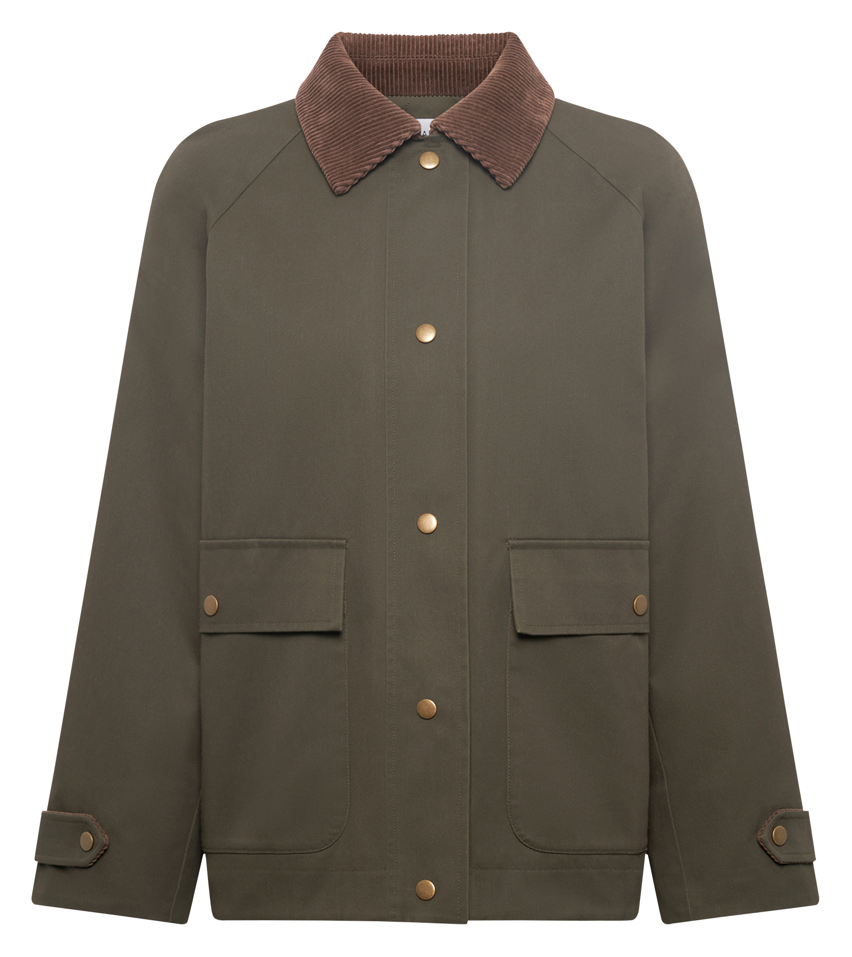 Rechte jas met klassieke kraag GERARD DAREL Kaki