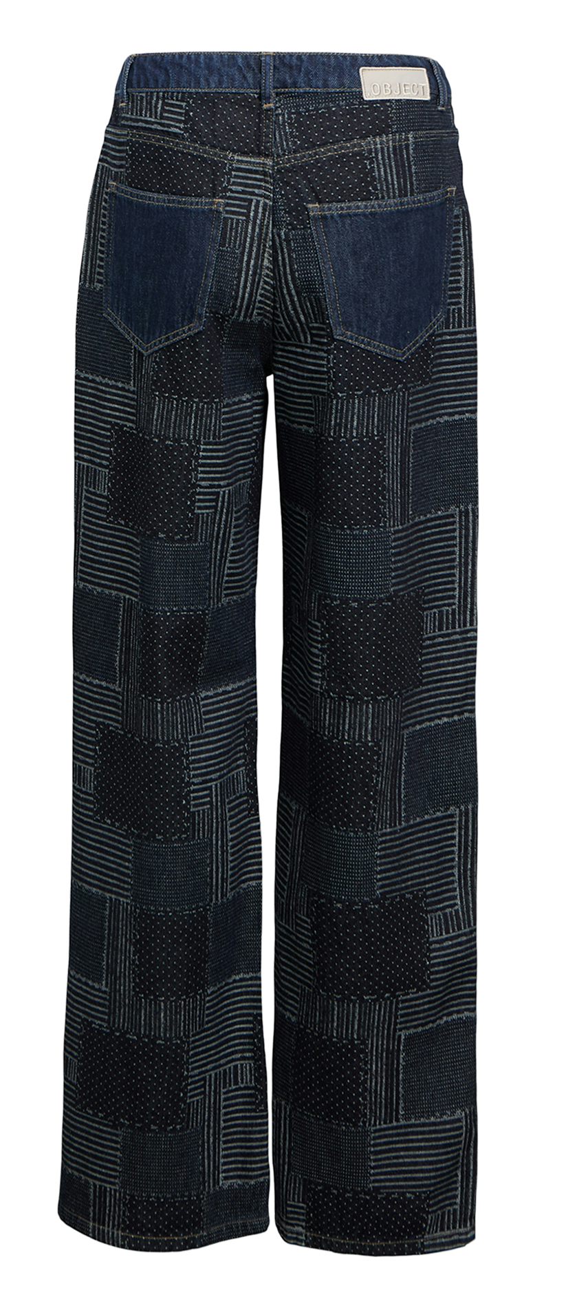 Grote katoenen jeans OBJECT Blauw