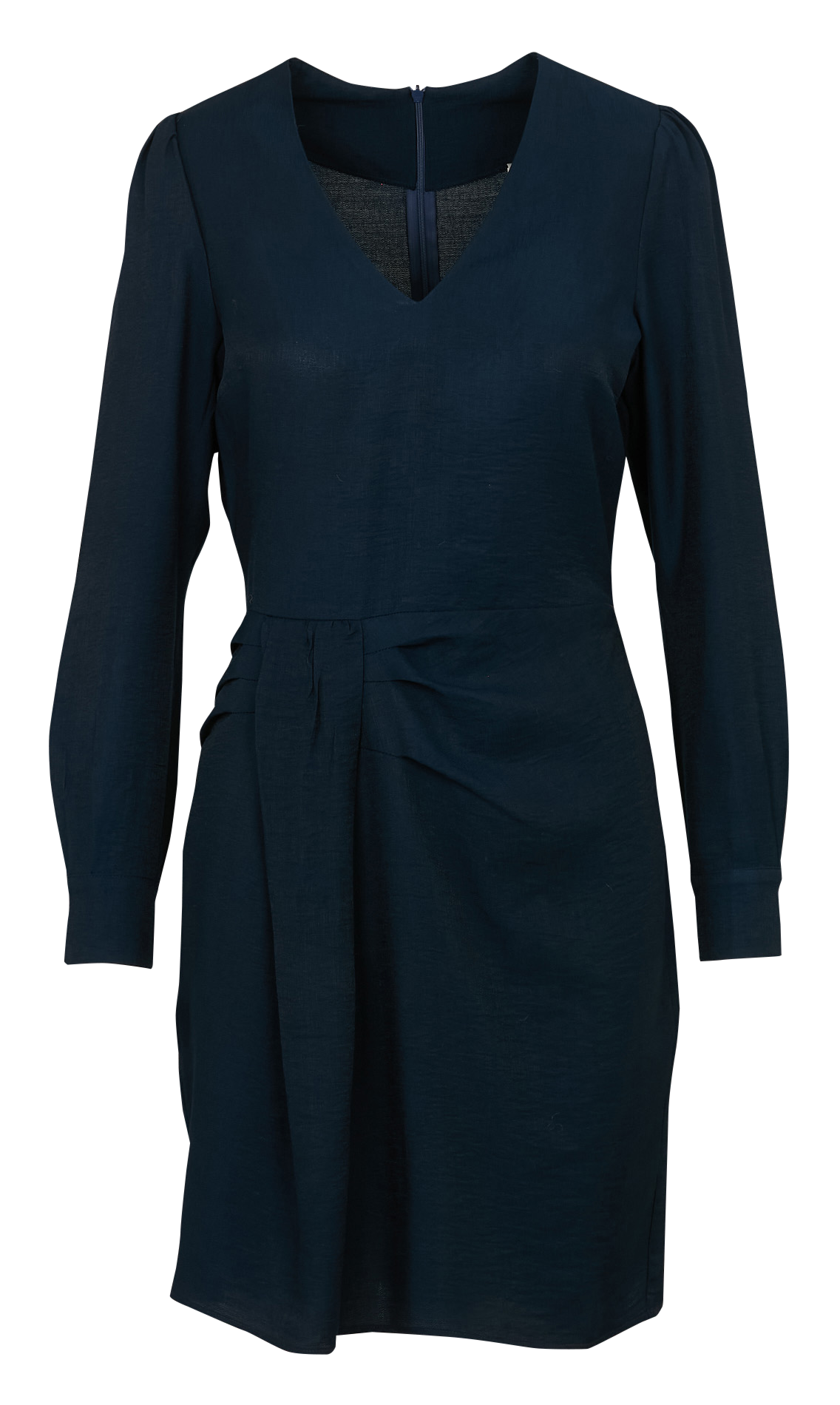 Fitted V-neck midi dress I CODE Blue