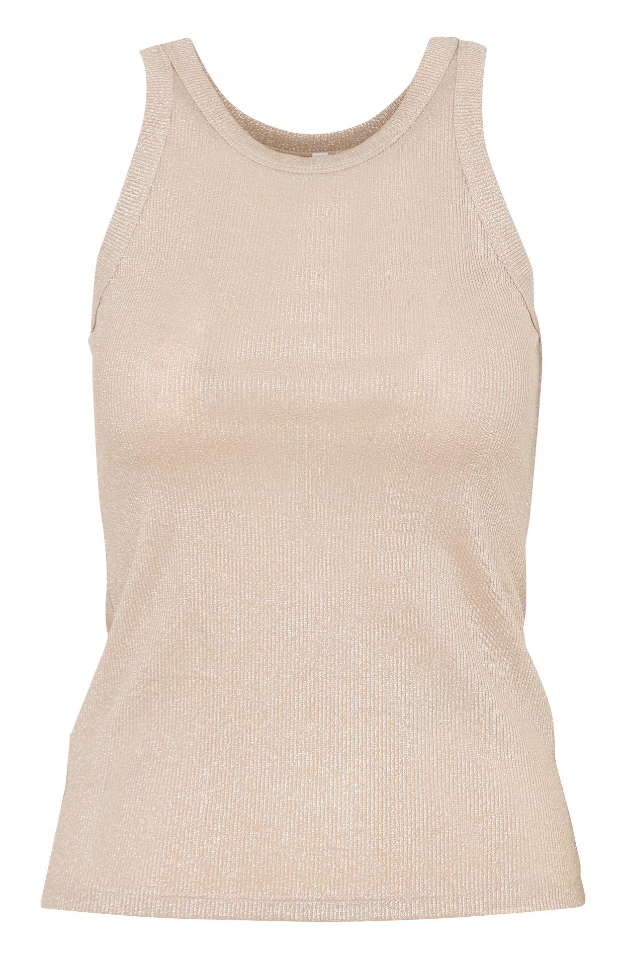 Débardeur col rond pailleté IMPERIAL Beige