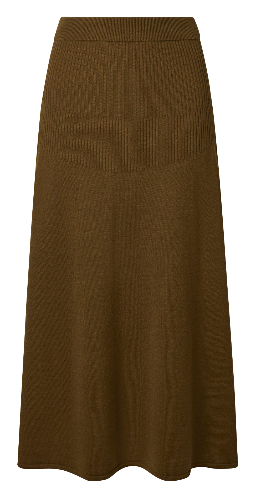 Jupe longue en laine ZAPA Vert