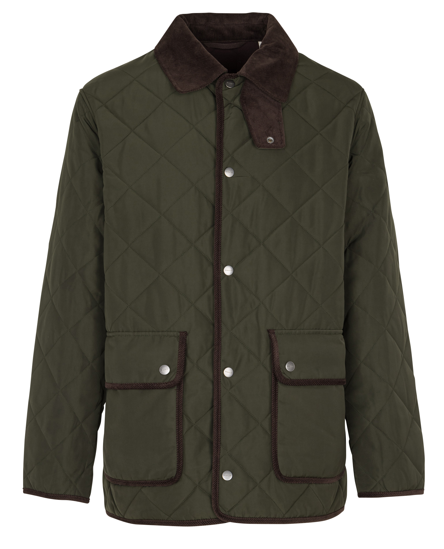 Coat with classic corduroy collar GANT Green