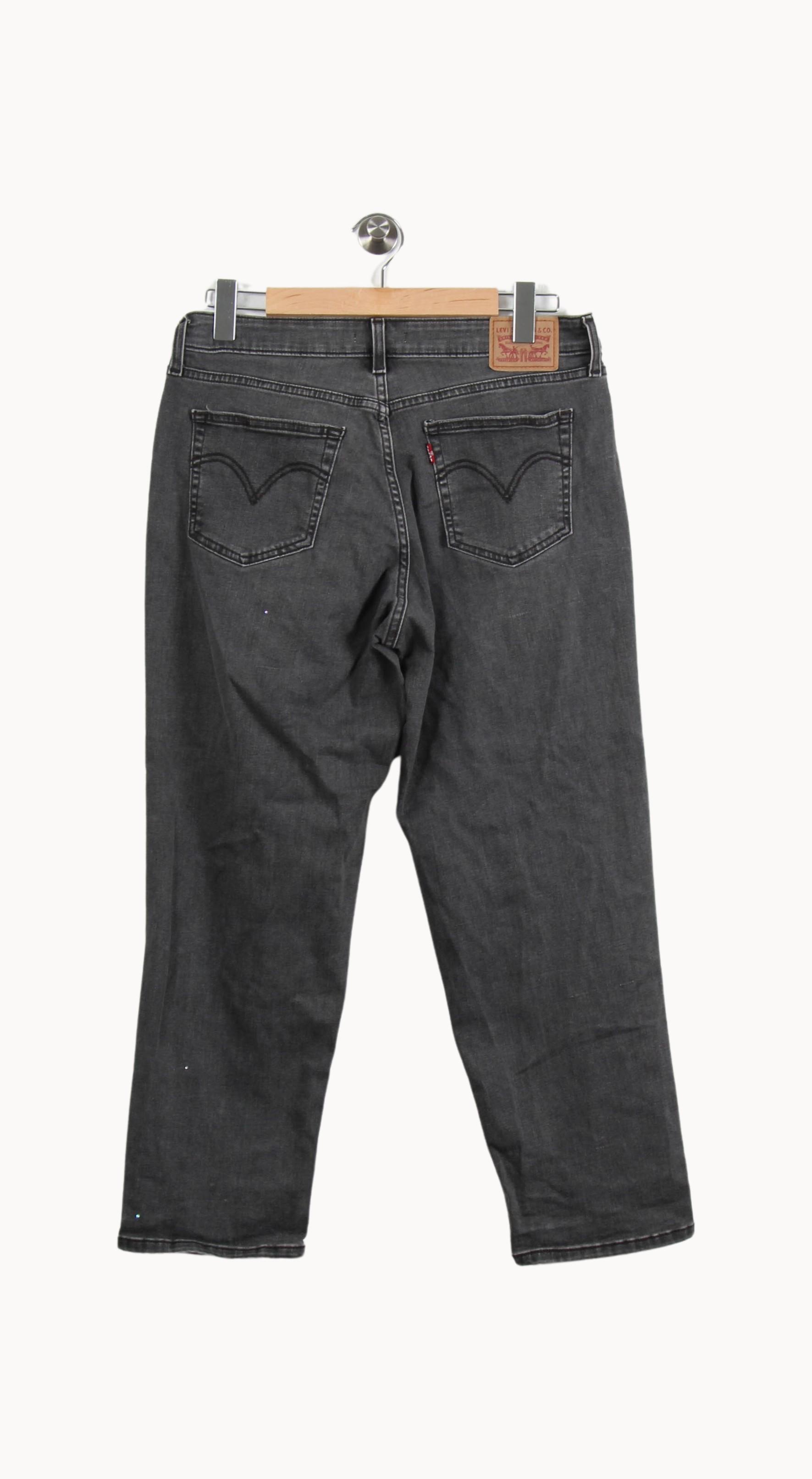 Cropped slim jeans with studs LEVI'S - Seconde main Grey