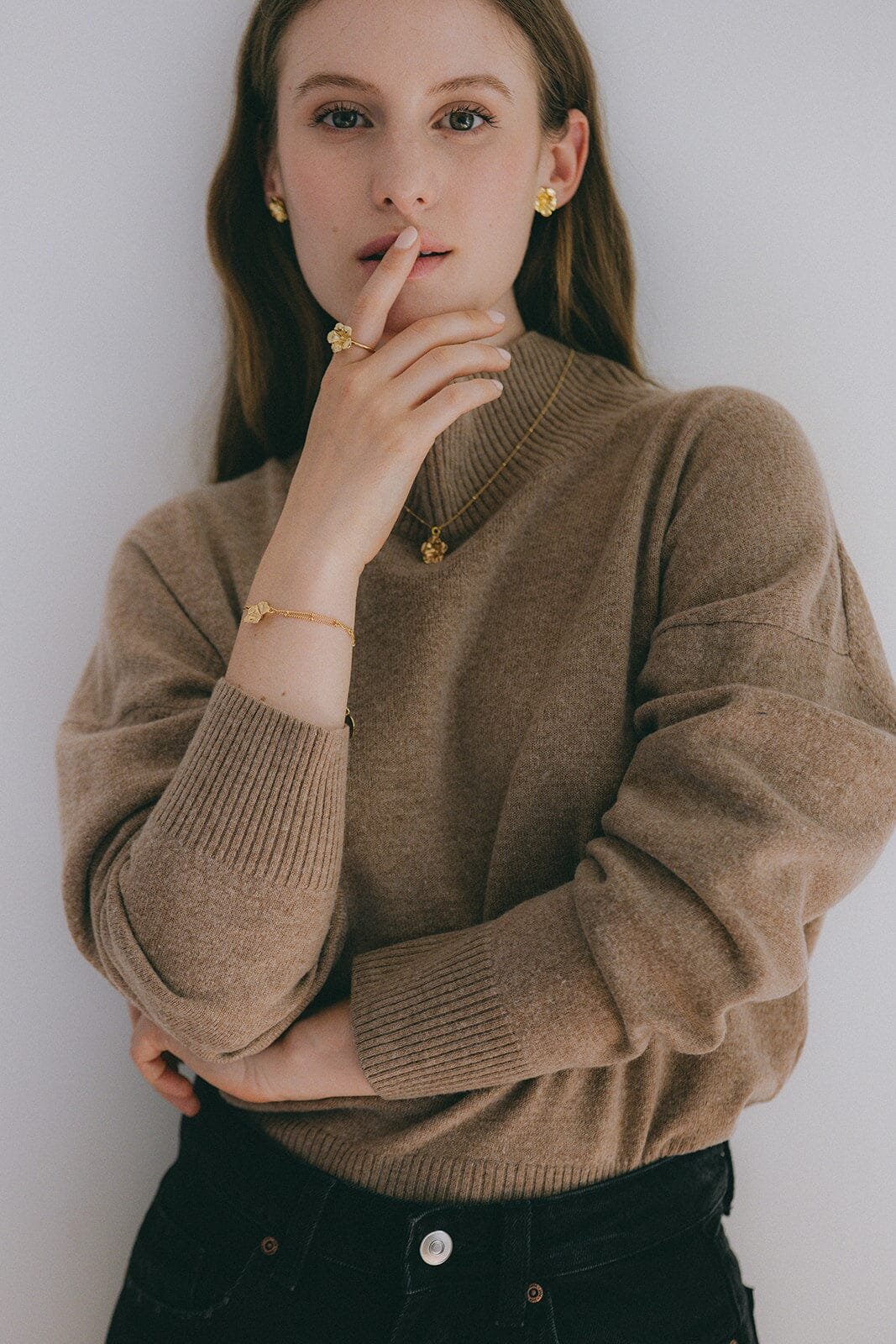 AGLAÉ - Fine gold-plated flower ring MONSIEUR SIMONE Golden