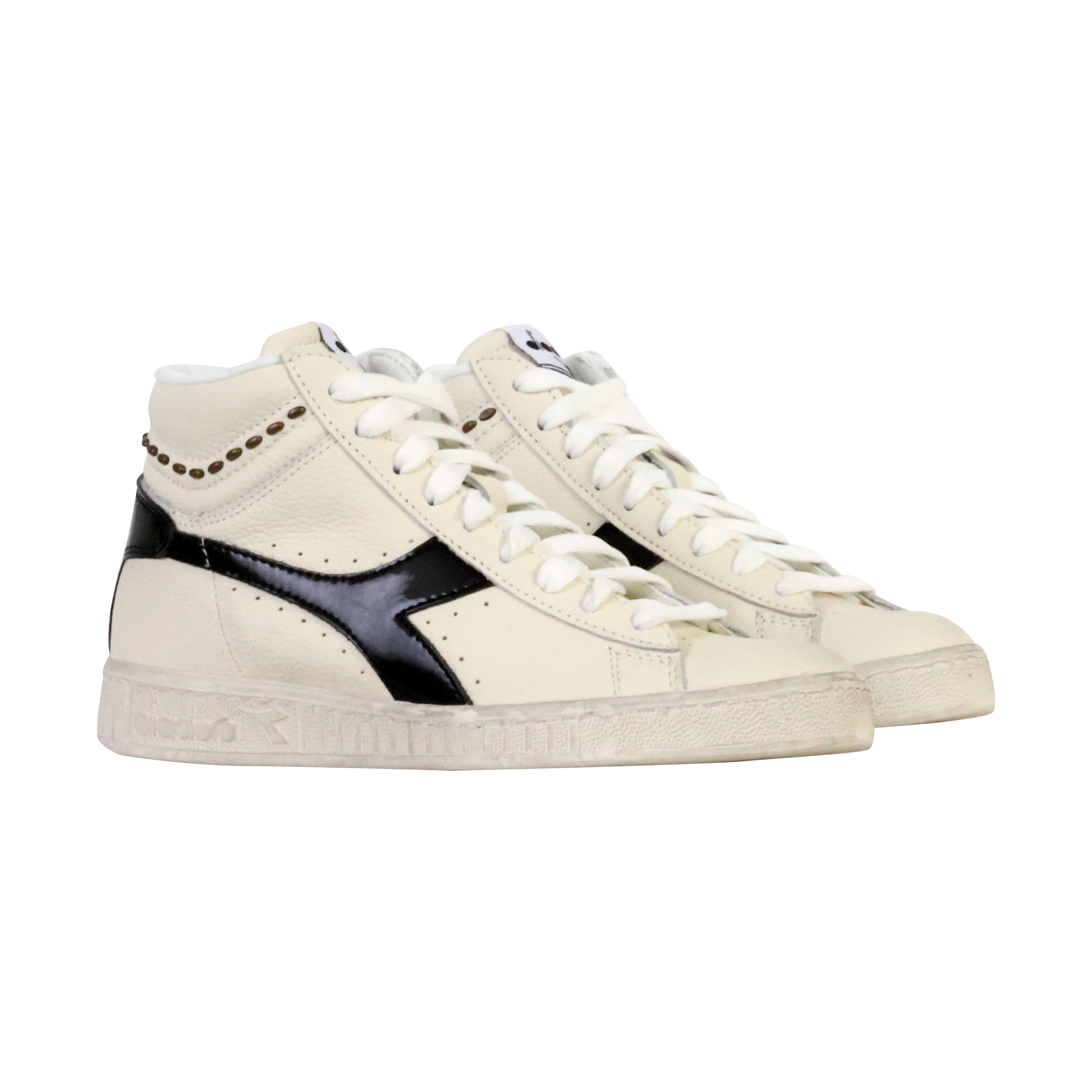 High-top leather sneakers  game l high waxed metal wn DIADORA White