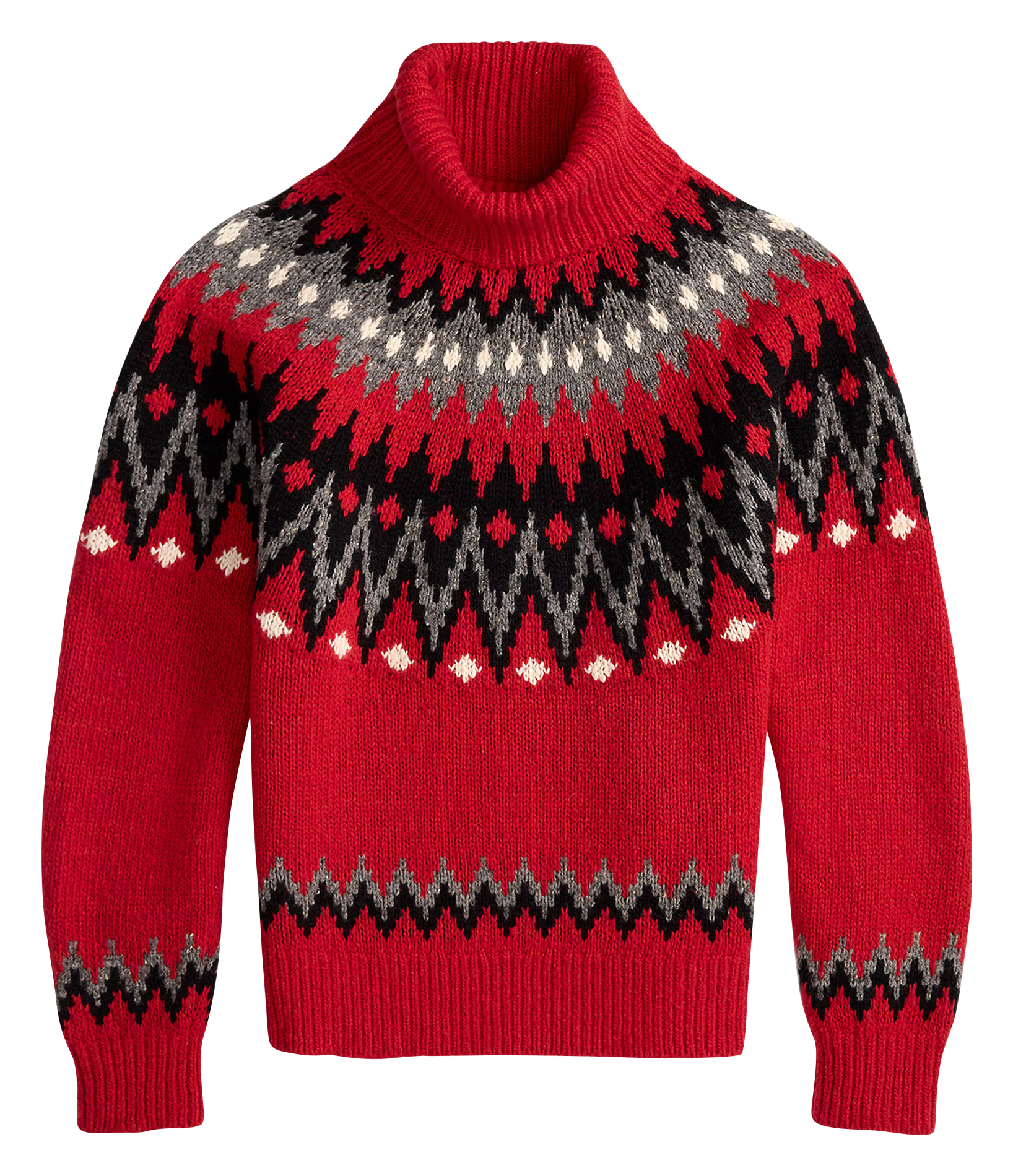 Pull col roulé en laine mélangée POLO RALPH LAUREN Rouge