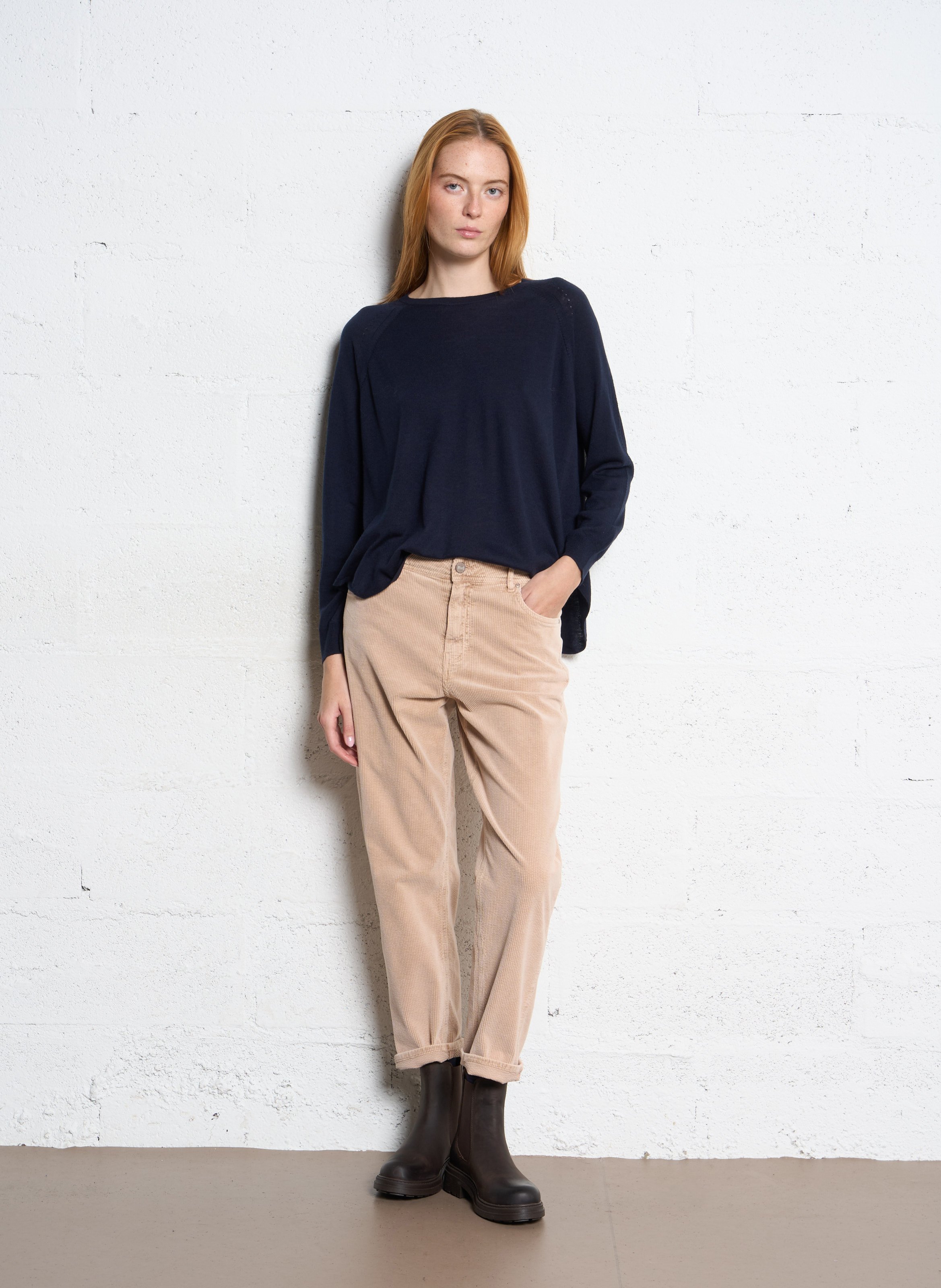 Pull oversize en maille NICE THINGS Bleu