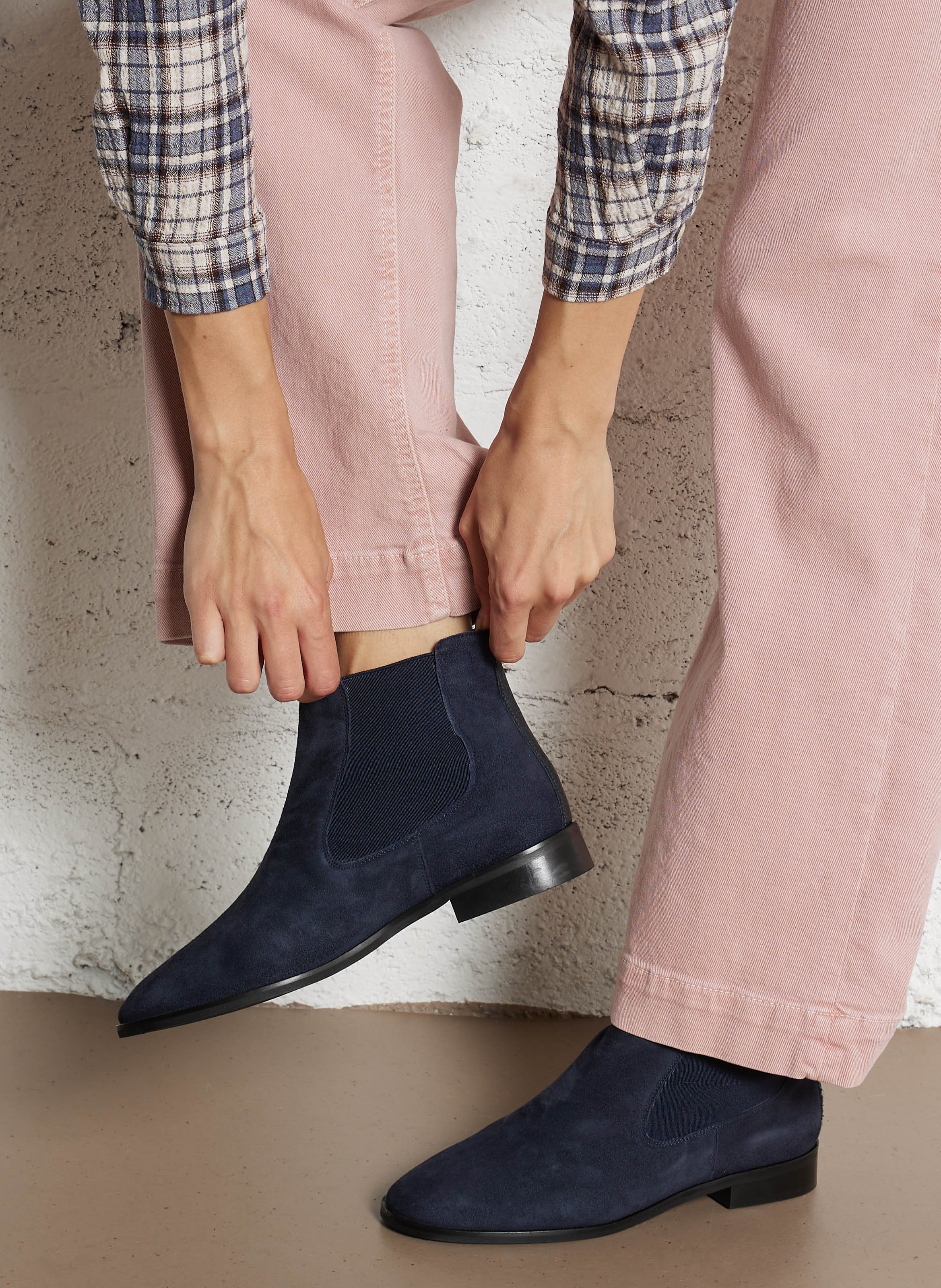 Laarzen van corduroy REQINS Blauw