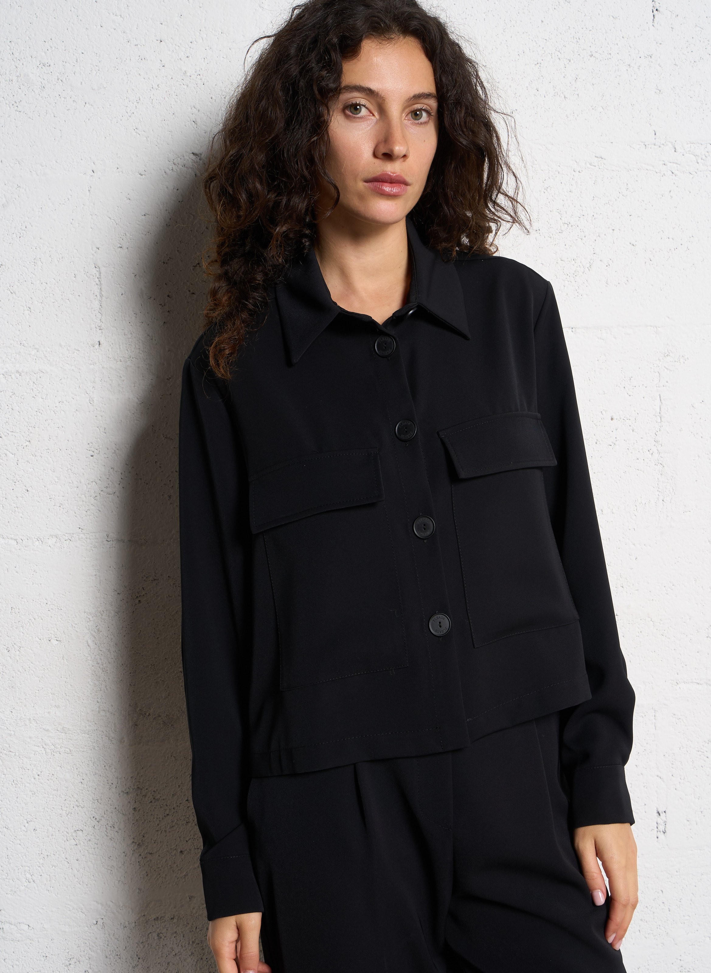 Chemise courte droite col classique PLEASE